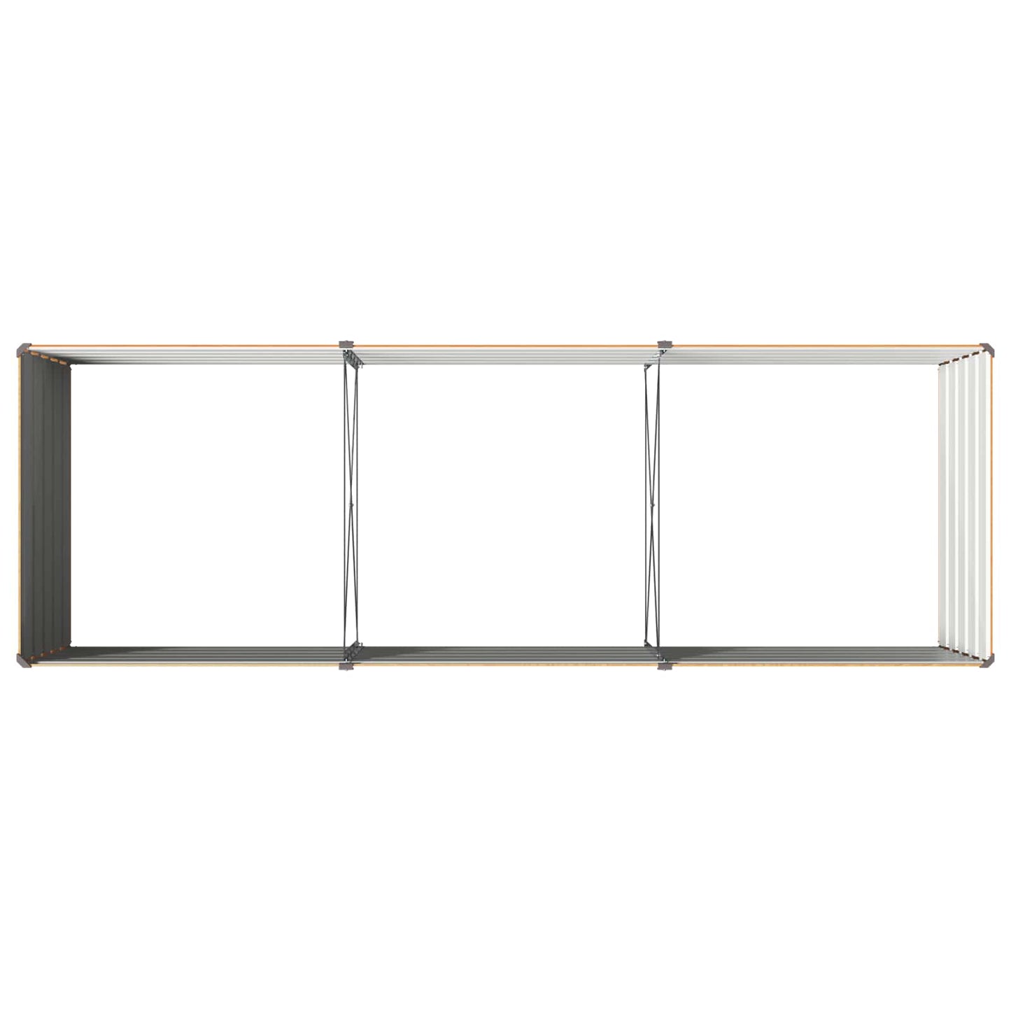 Pakelta sodo lova Natūrali 240 x 80 x 55 cm