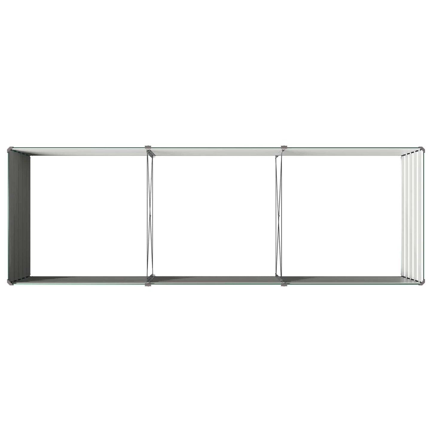 Pakelta sodo lova Žalia 240 x 80 x 55 cm