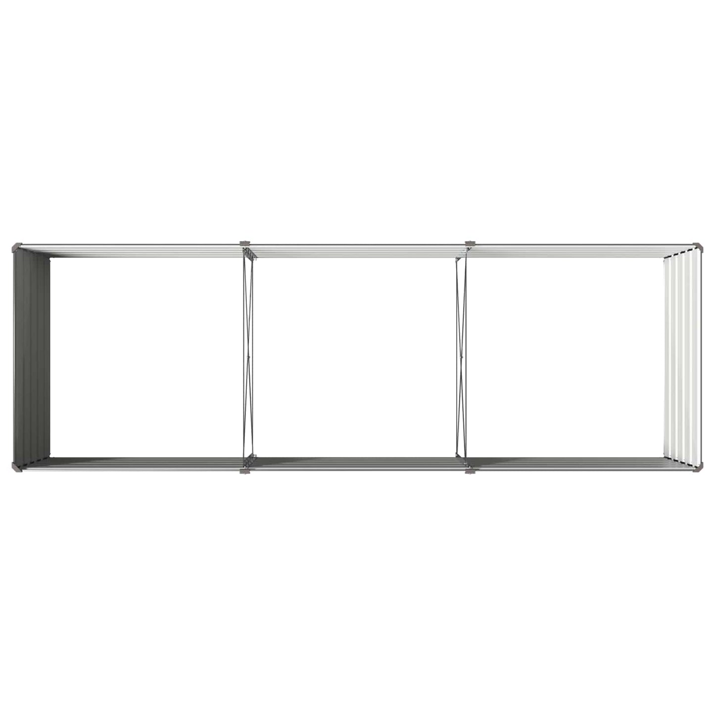 Pakelta sodo lova Antracito 240 x 80 x 55 cm