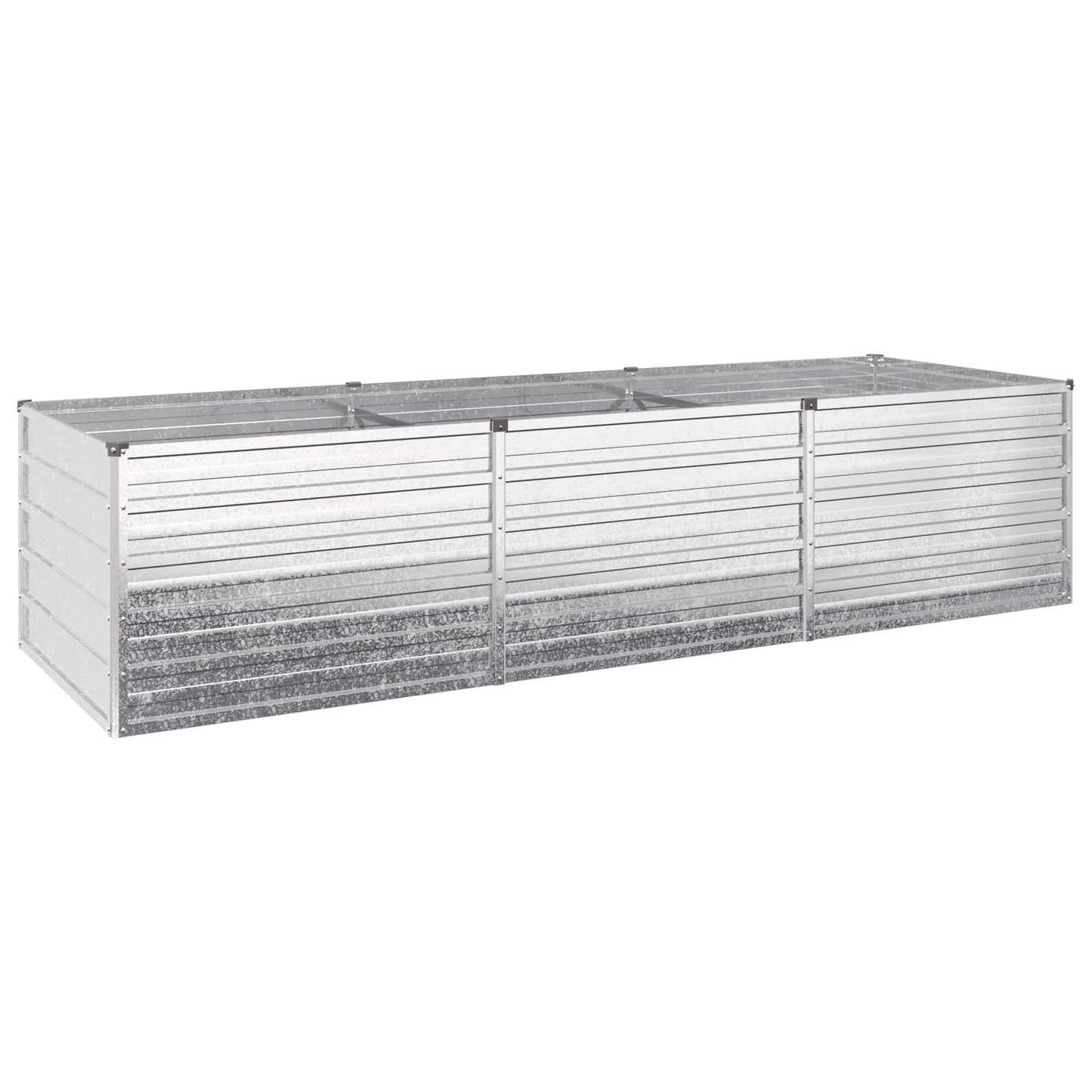 Pakelta sodo lova Sidabrinė 240 x 80 x 55 cm cinkuotas