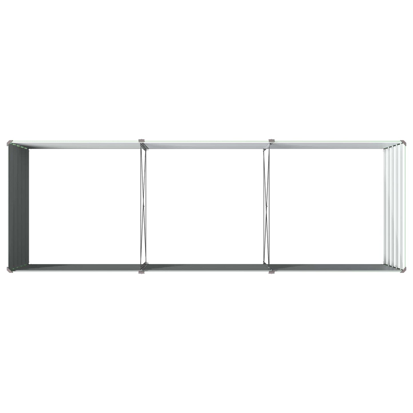 Pakelta sodo lova Pastelinė žalia 240 x 80 x 55 cm