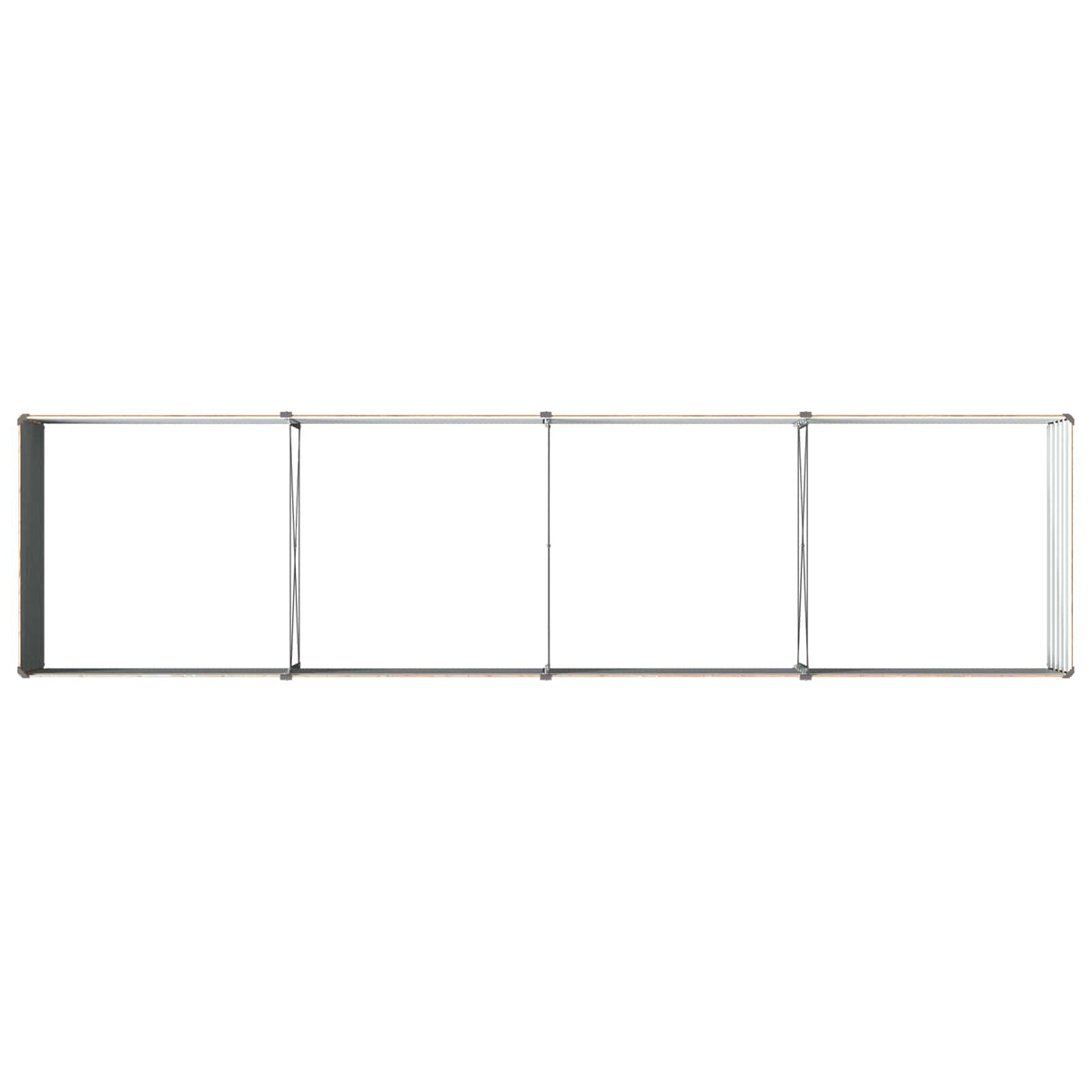 Pakelta sodo lova Medžio rudas 320 x 80 x 55 cm