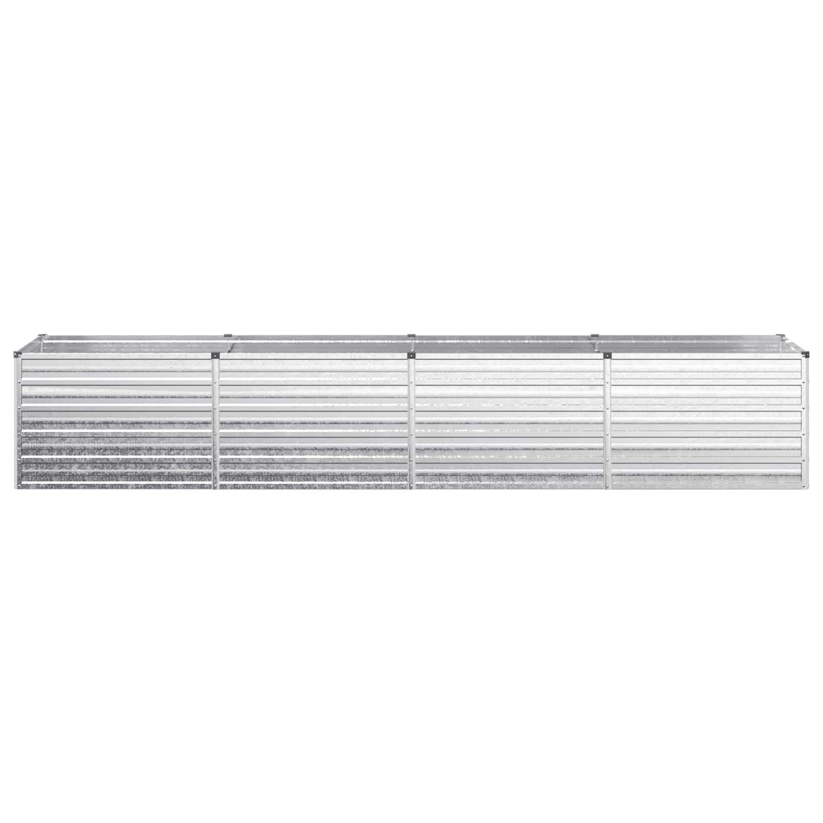 Pakelta sodo lova Sidabrinė 320 x 80 x 55 cm cinkuotas