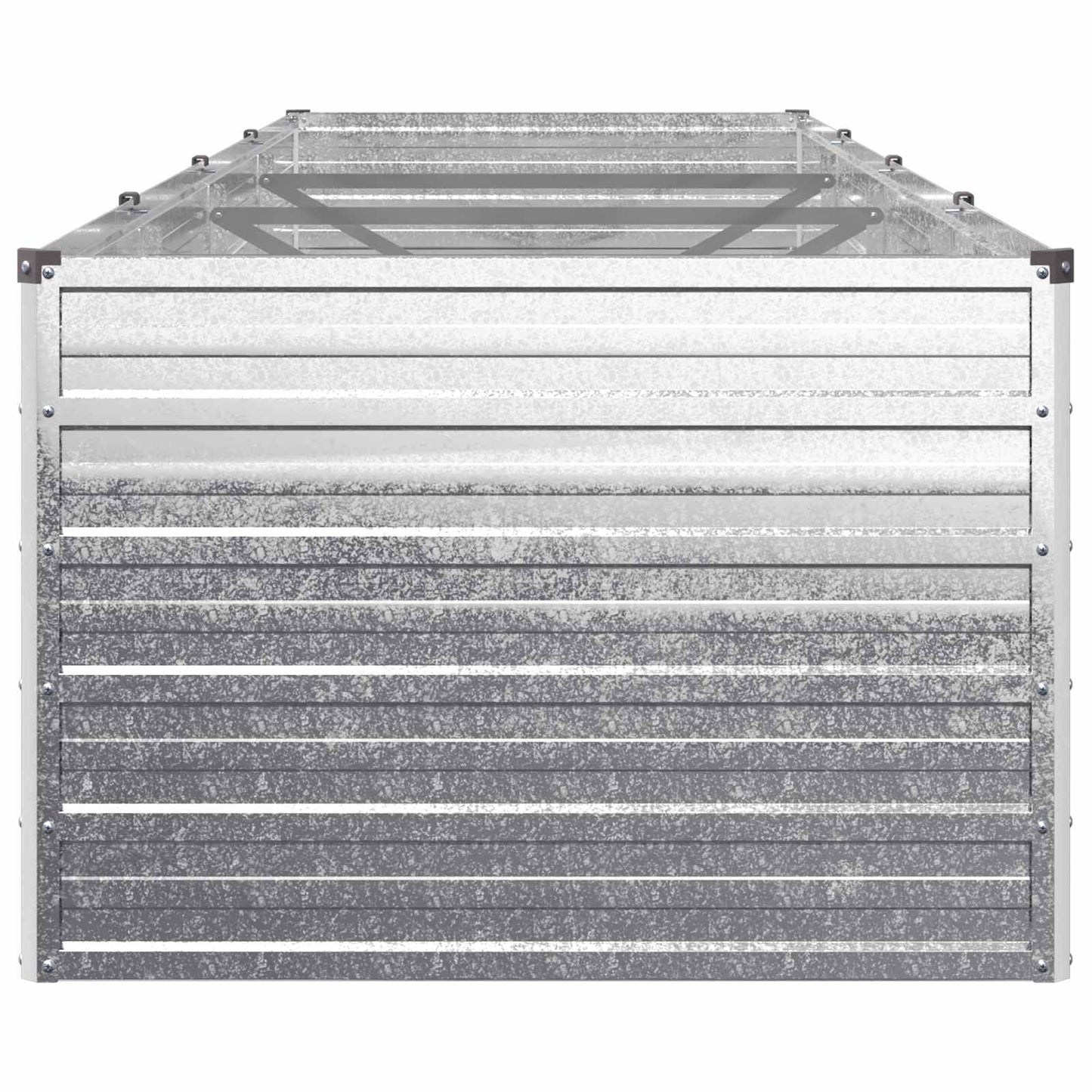 Pakelta sodo lova Sidabrinė 320 x 80 x 55 cm cinkuotas