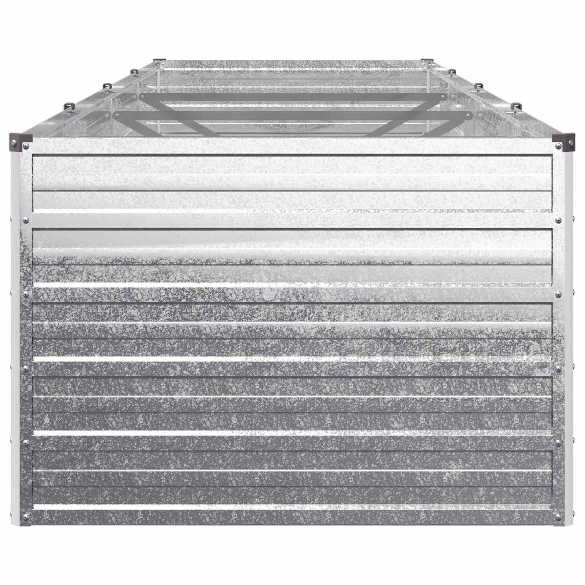 Pakelta sodo lova Sidabrinė 320 x 80 x 55 cm cinkuotas