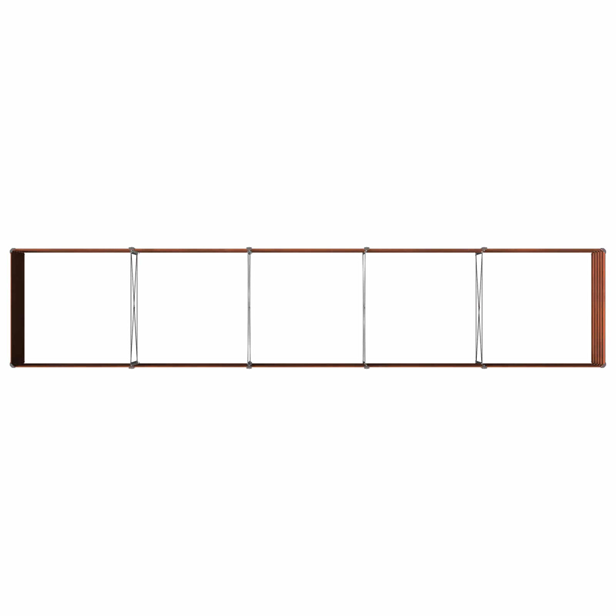 Pakelta sodo lova Rūdijanti 400 x 80 x 55 cm kartonas