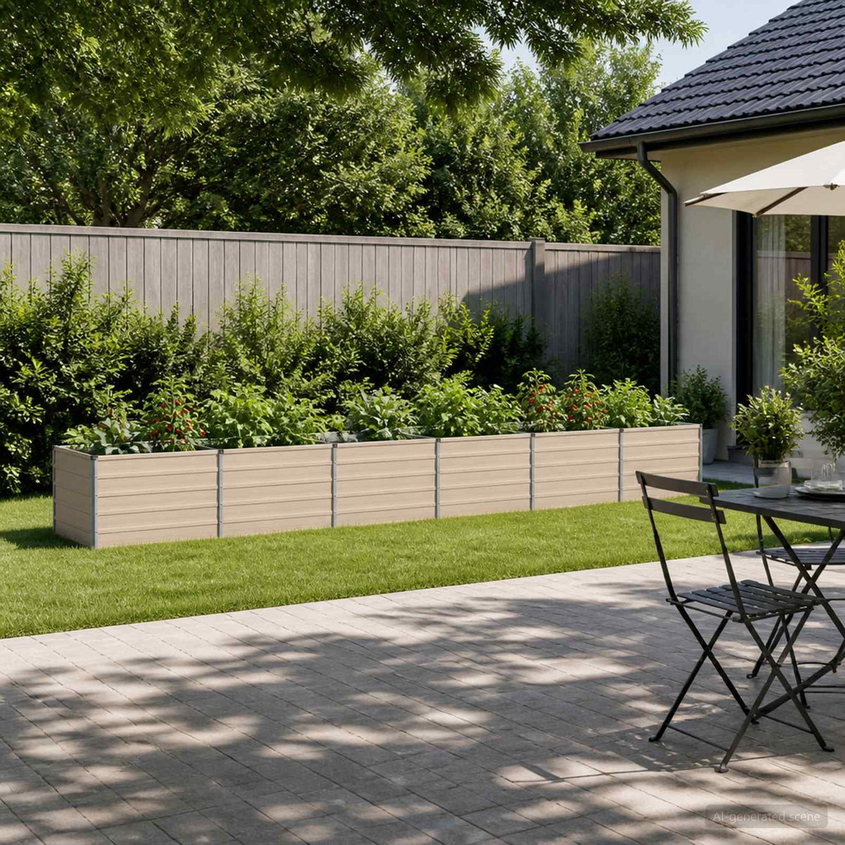 Pakelta sodo lova Ivory 480 x 80 x 55 cm