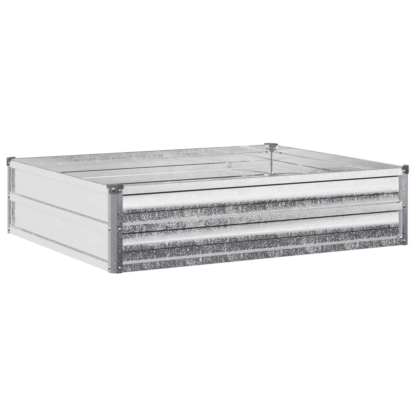 Pakelta sodo lova Sidabrinė 100 x 80 x 24 cm cinkuotas