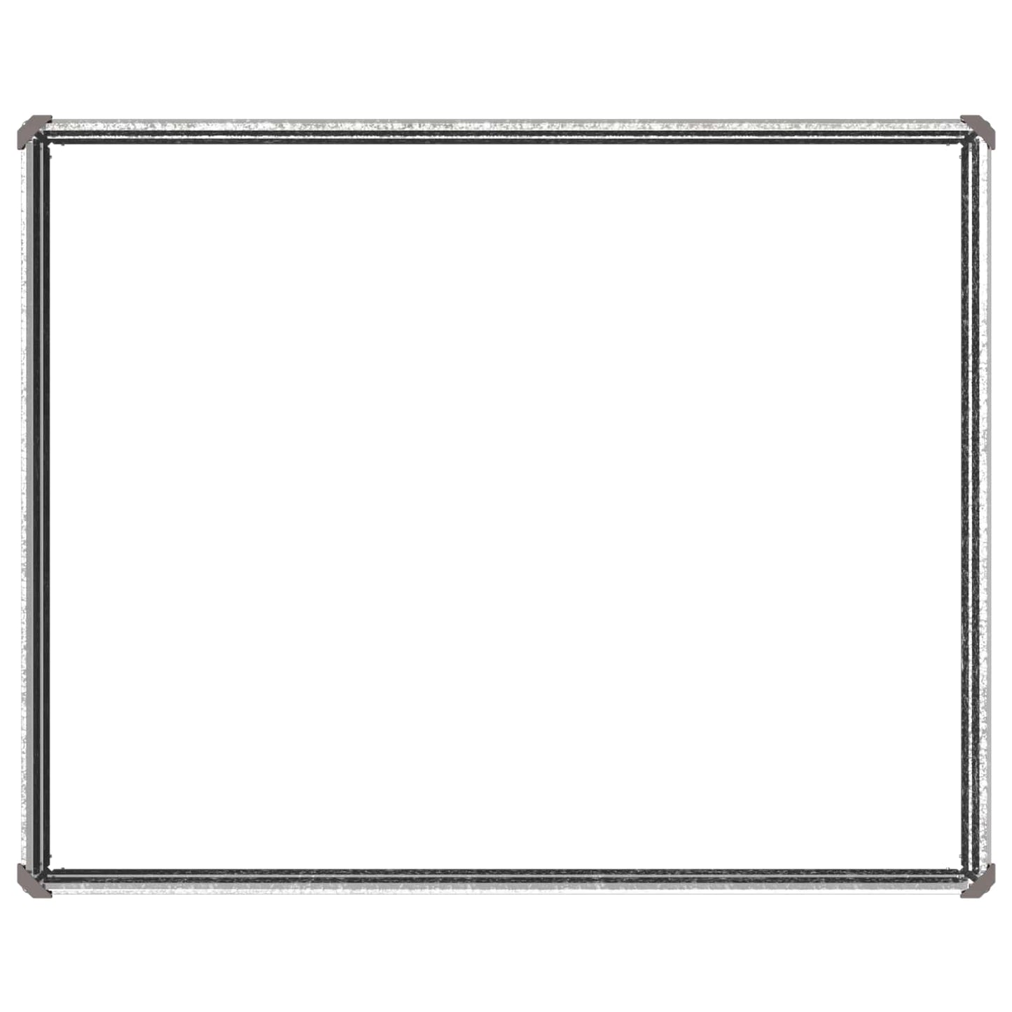 Pakelta sodo lova Sidabrinė 100 x 80 x 24 cm cinkuotas