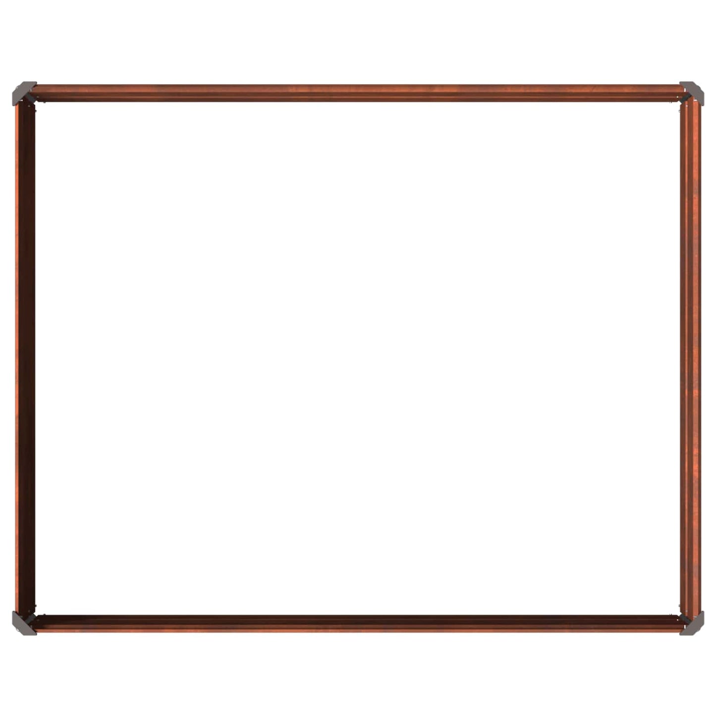 Pakelta sodo lova Rūdijanti 100 x 80 x 24 cm kartonas