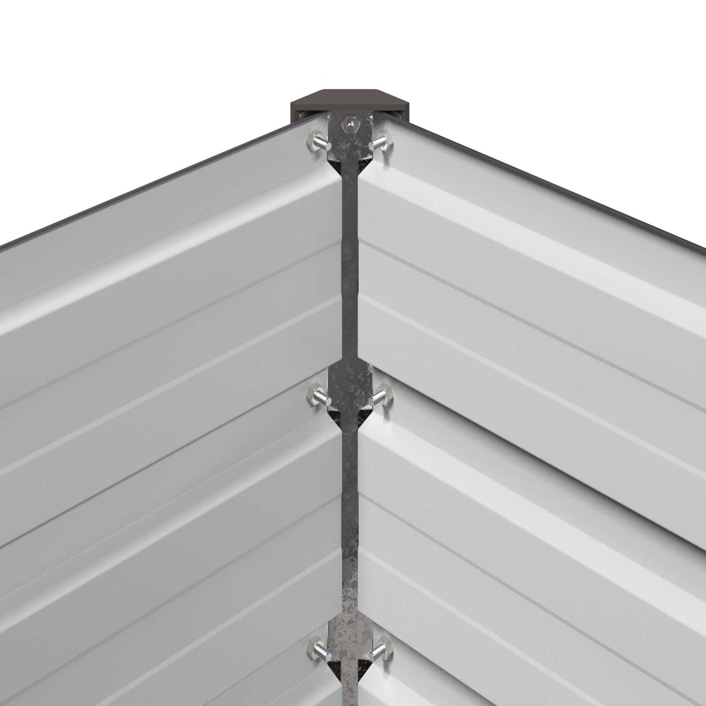 Pakelta sodo lova Antracito 160 x 80 x 24 cm