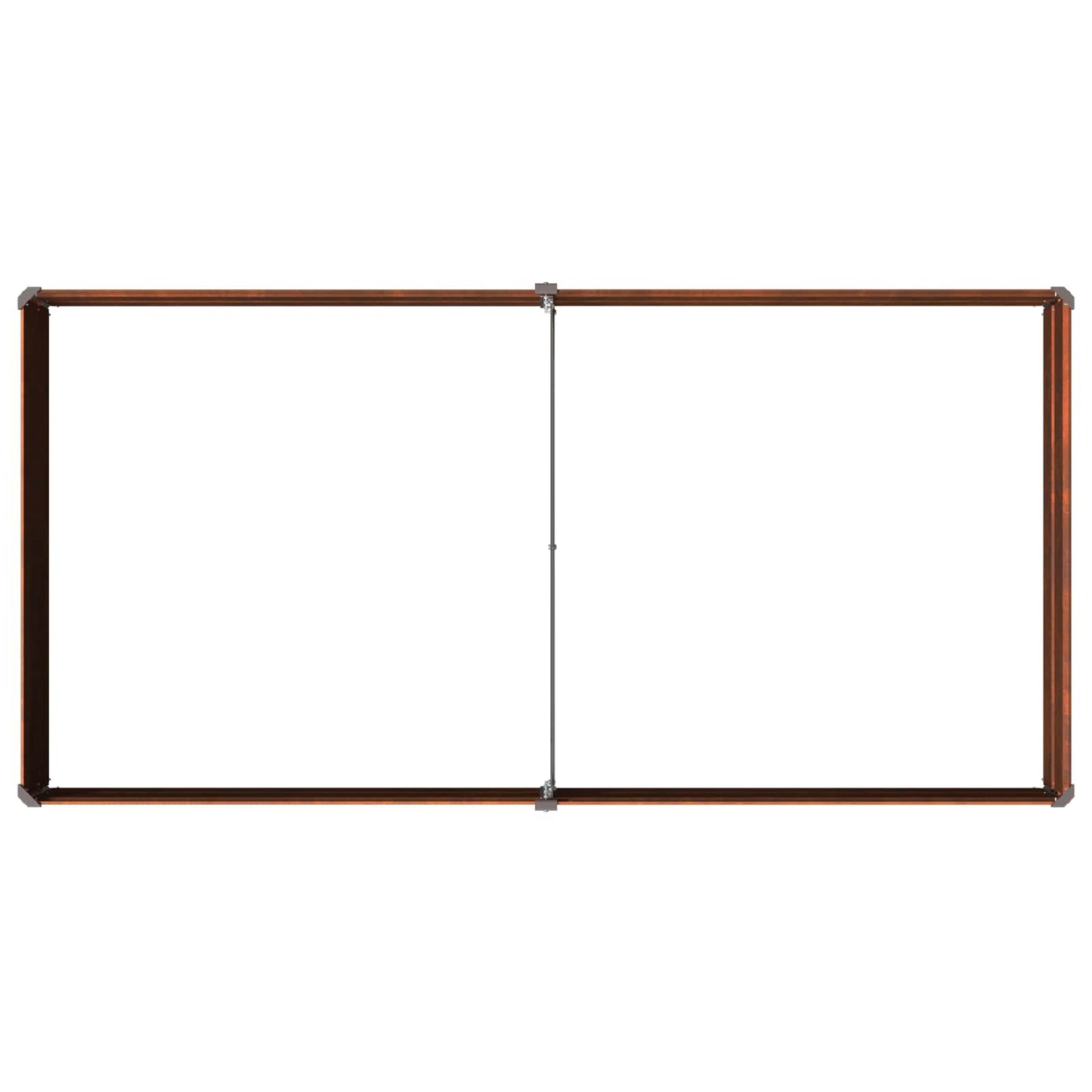 Pakelta sodo lova Rūdijanti 160 x 80 x 24 cm kartonas