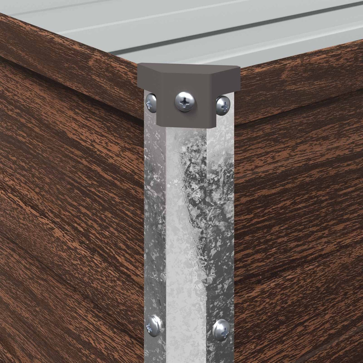 Pakelta sodo lova Juoda 240 x 80 x 24 cm