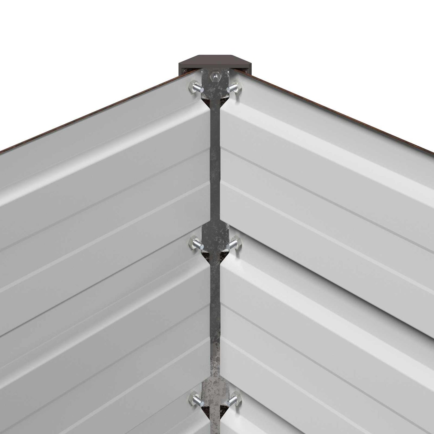 Pakelta sodo lova Juoda 240 x 80 x 24 cm