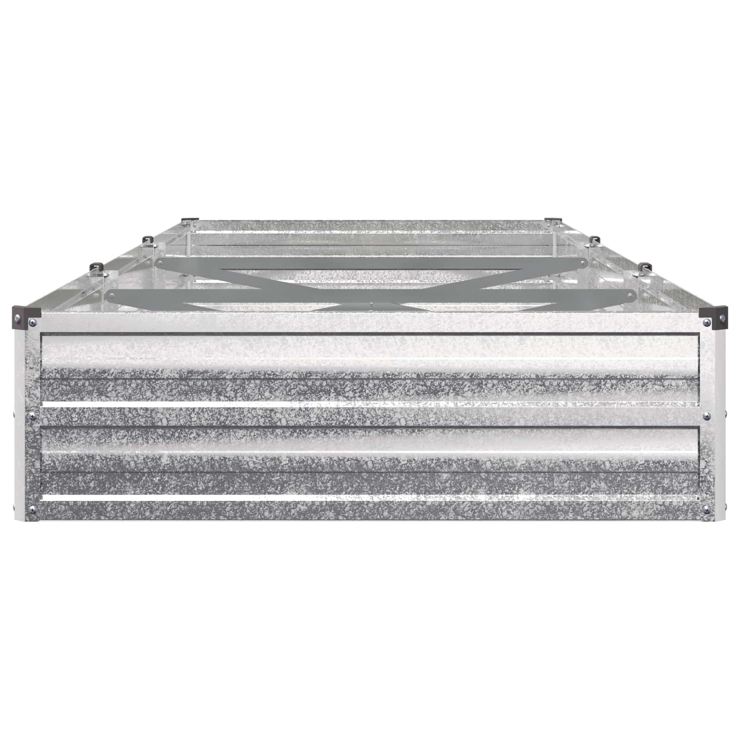 Pakelta sodo lova Sidabrinė 240 x 80 x 24 cm cinkuotas