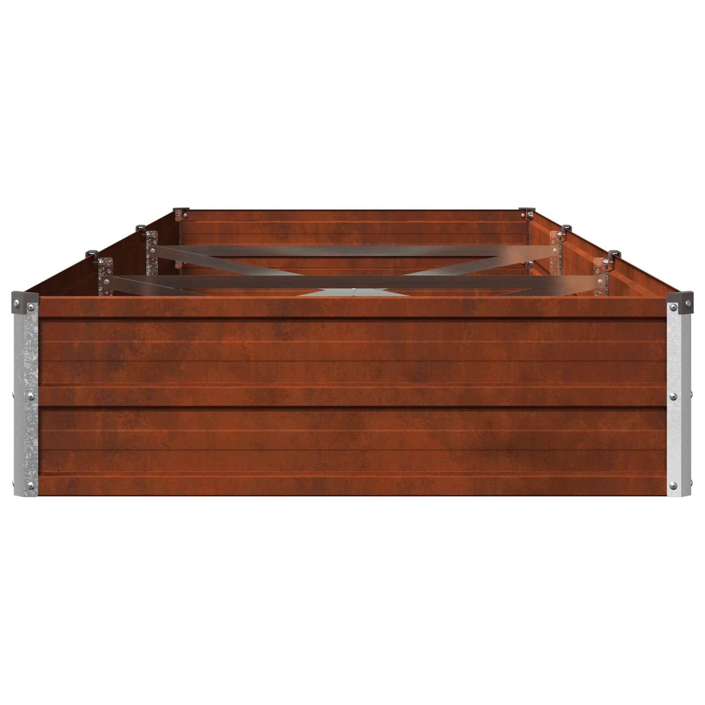 Pakelta sodo lova Rūdijanti 240 x 80 x 24 cm kartonas