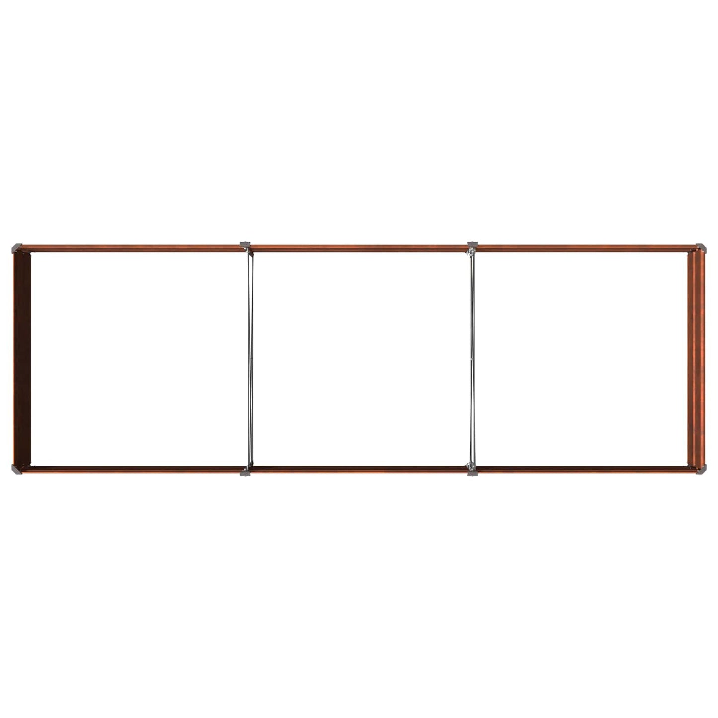 Pakelta sodo lova Rūdijanti 240 x 80 x 24 cm kartonas
