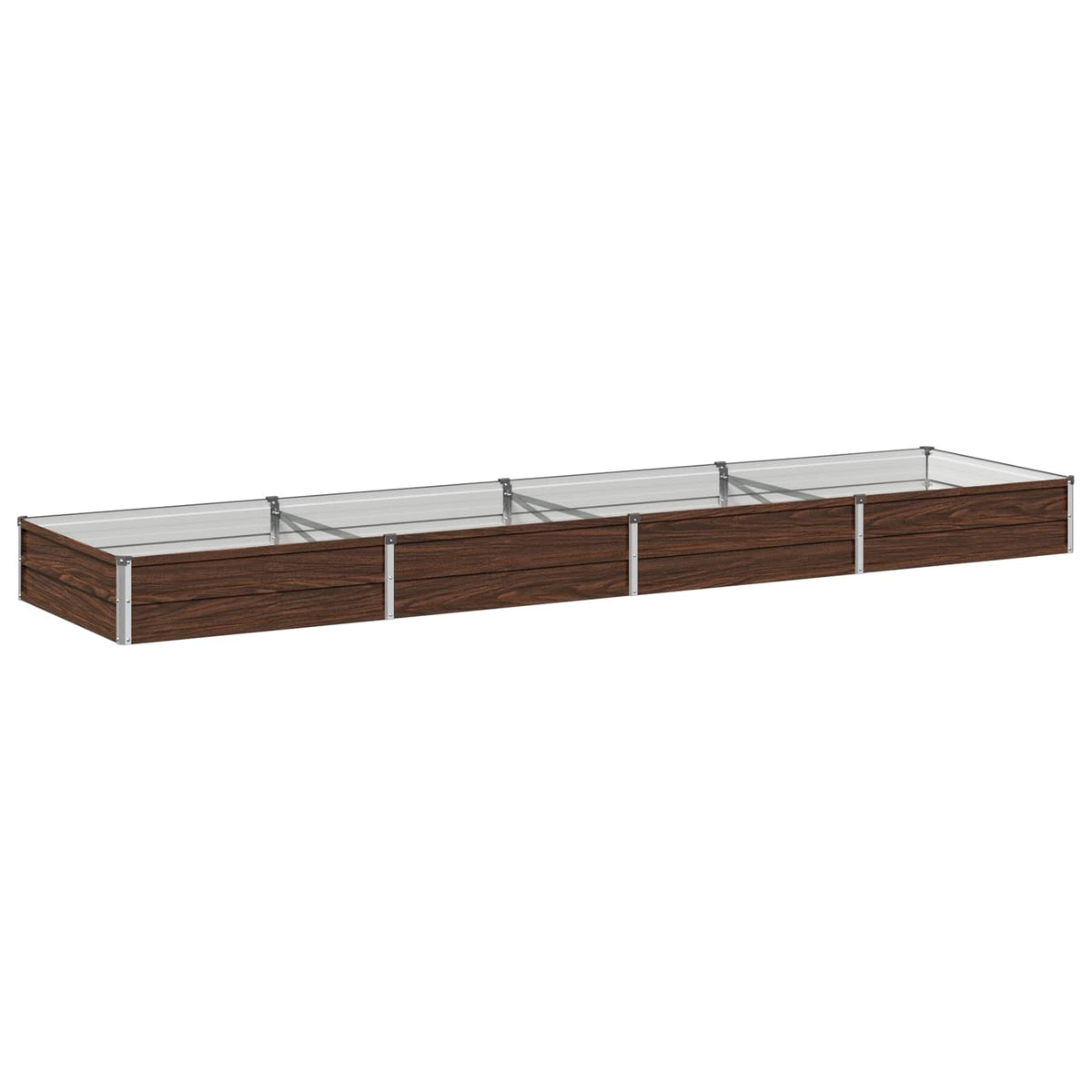 Pakelta sodo lova Juoda 320 x 80 x 24 cm
