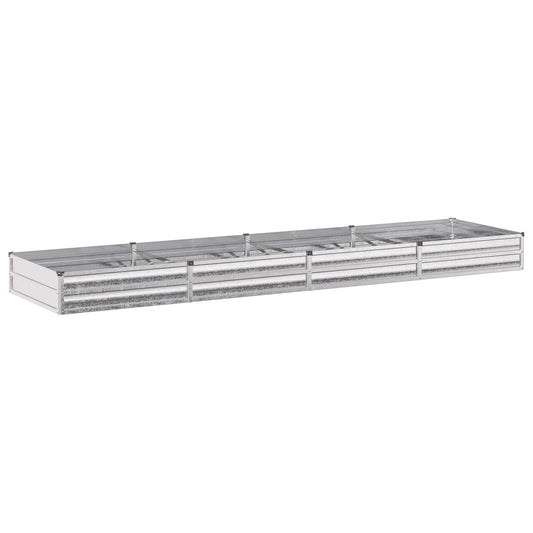 Pakelta sodo lova Sidabrinė 320 x 80 x 24 cm cinkuotas
