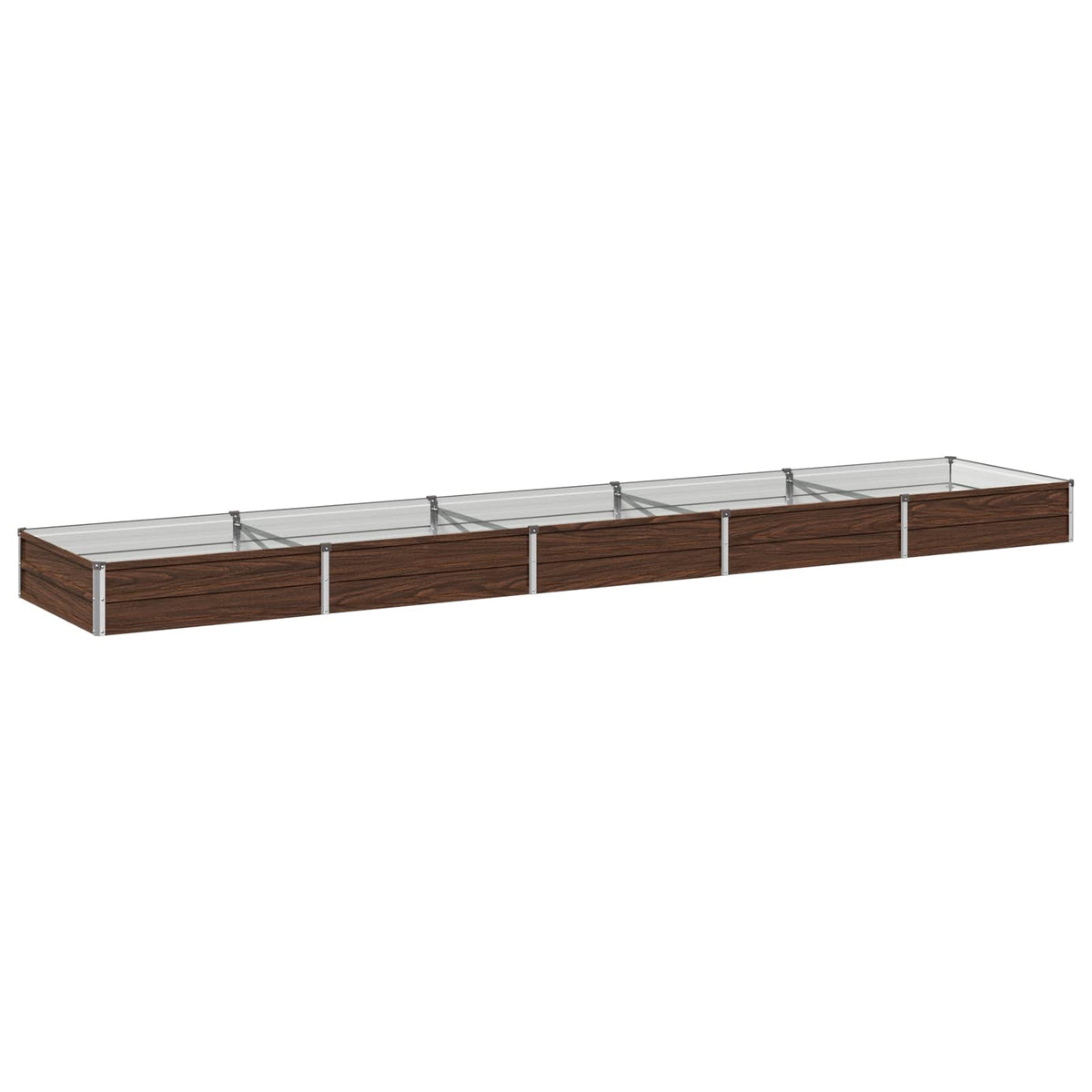 Pakelta sodo lova Juoda 400 x 80 x 24 cm