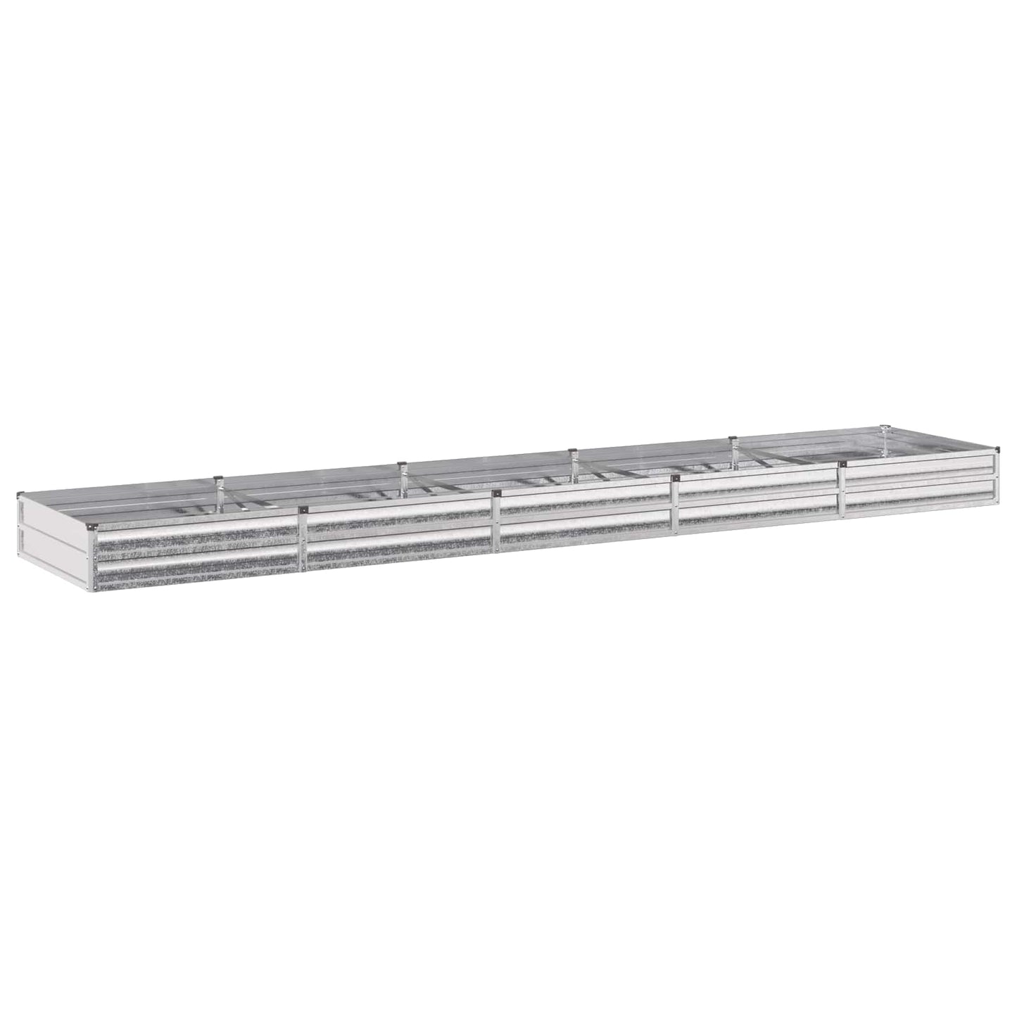 Pakelta sodo lova Sidabrinė 400 x 80 x 24 cm cinkuotas