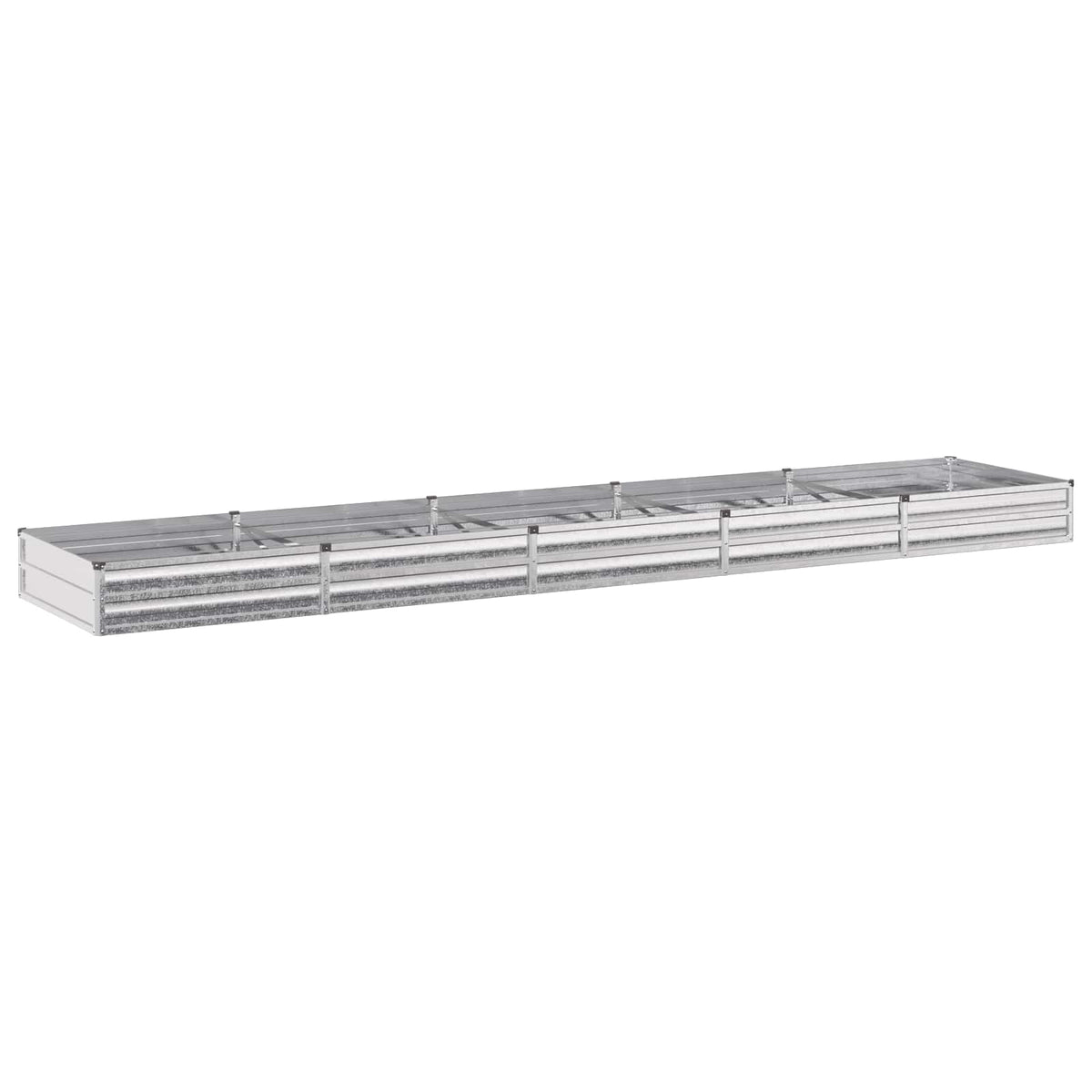 Pakelta sodo lova Sidabrinė 400 x 80 x 24 cm cinkuotas