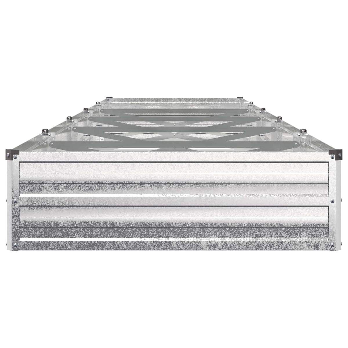 Pakelta sodo lova Sidabrinė 400 x 80 x 24 cm cinkuotas