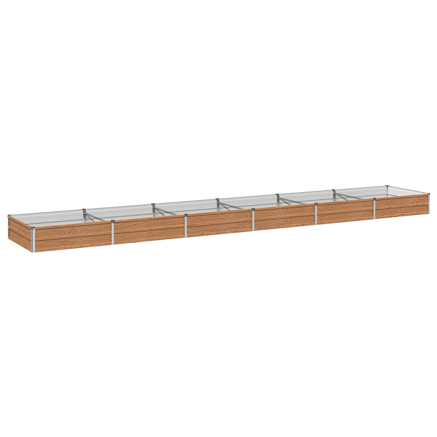 Pakelta sodo lova Medžio rudas 480 x 80 x 24 cm