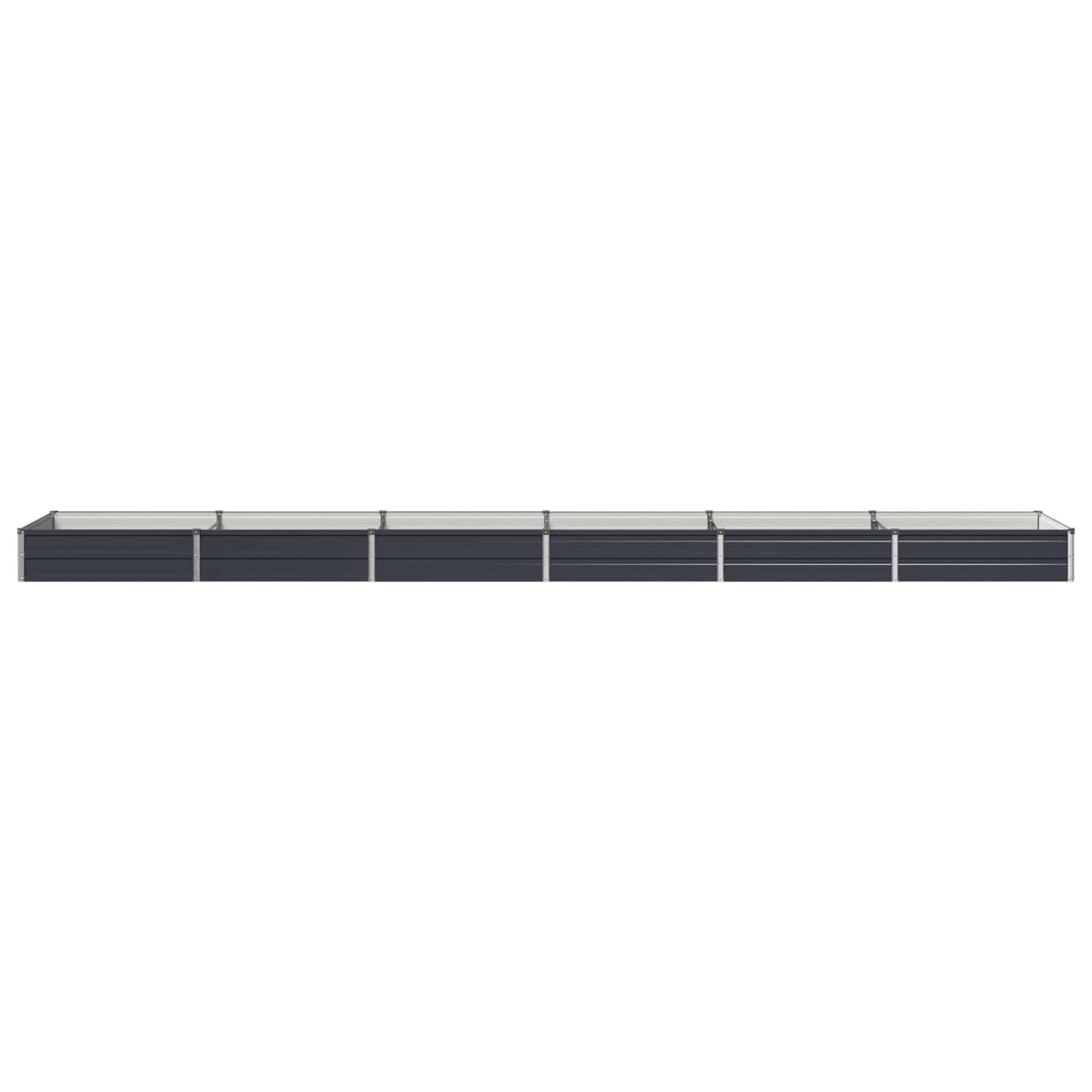 Pakelta sodo lova Antracito 480 x 80 x 24 cm