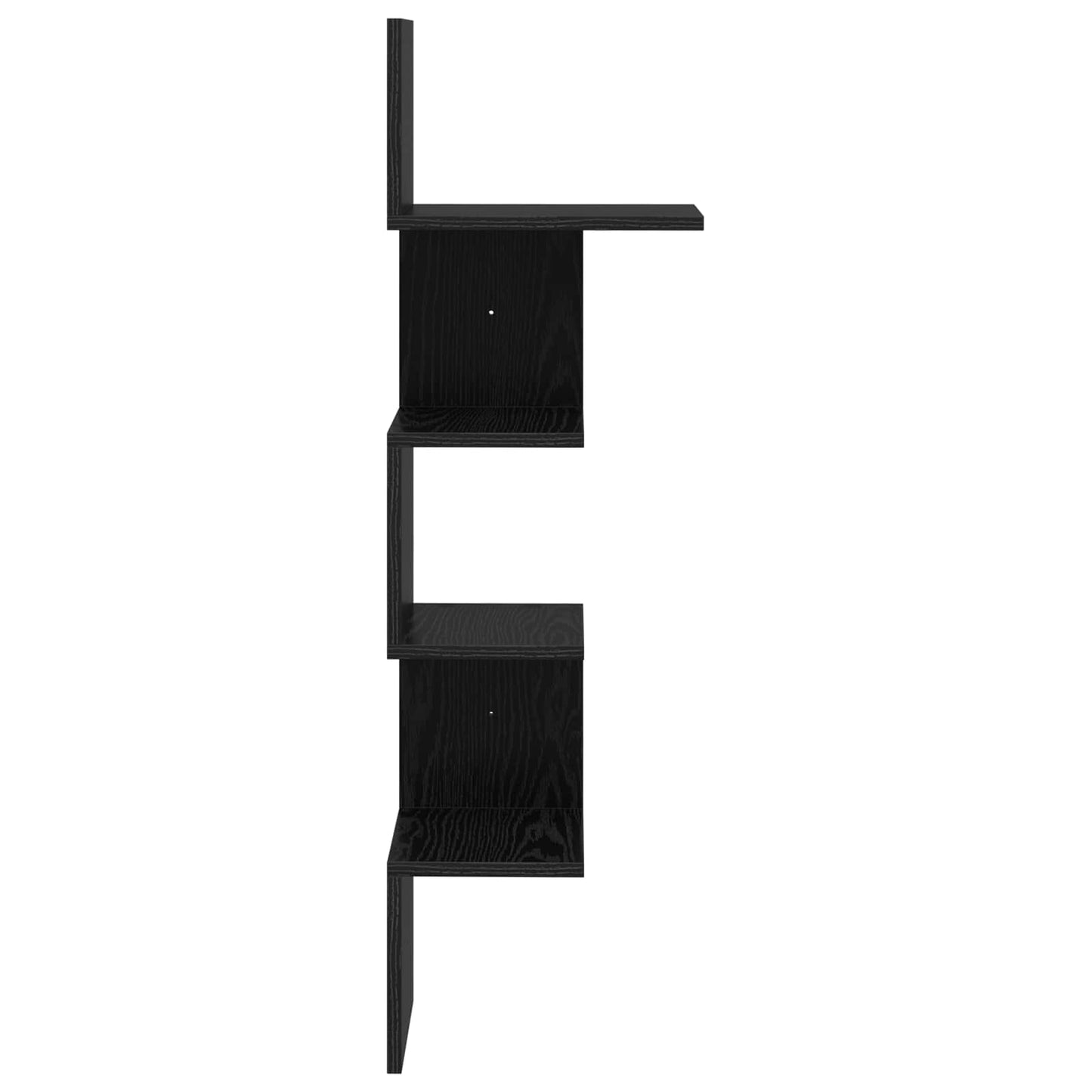 Sieninė lentyna Sieninis Juoda 32 x 21 x 107 cm