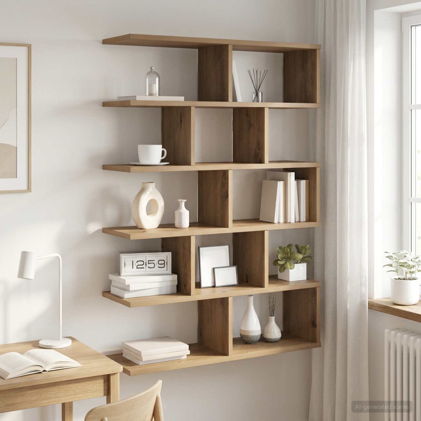 Sieninė lentyna Artisano ąžuolo 70 x 20 x 100 cm