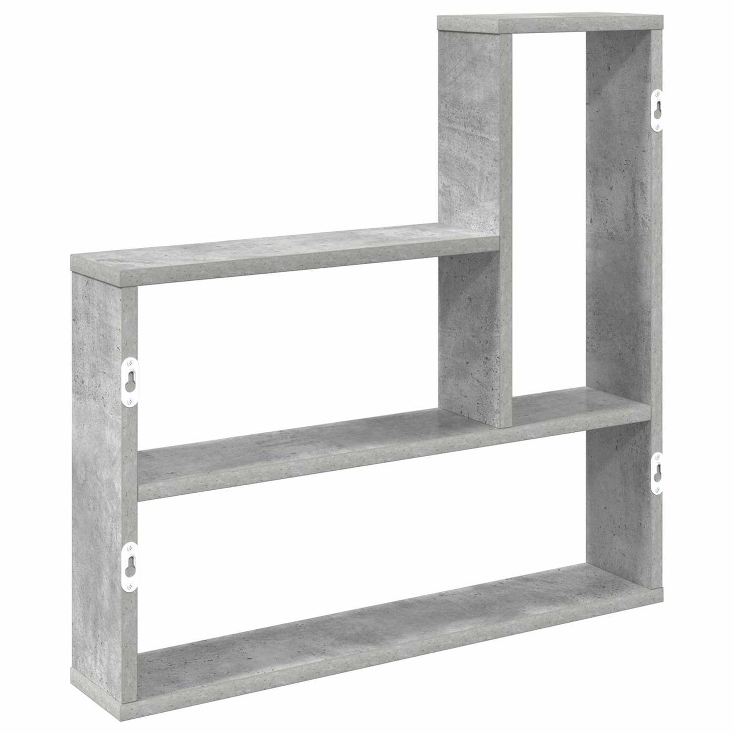 Sieninė lentyna Betono pilka 60 x 11 x 60 cm Apdirbta mediena