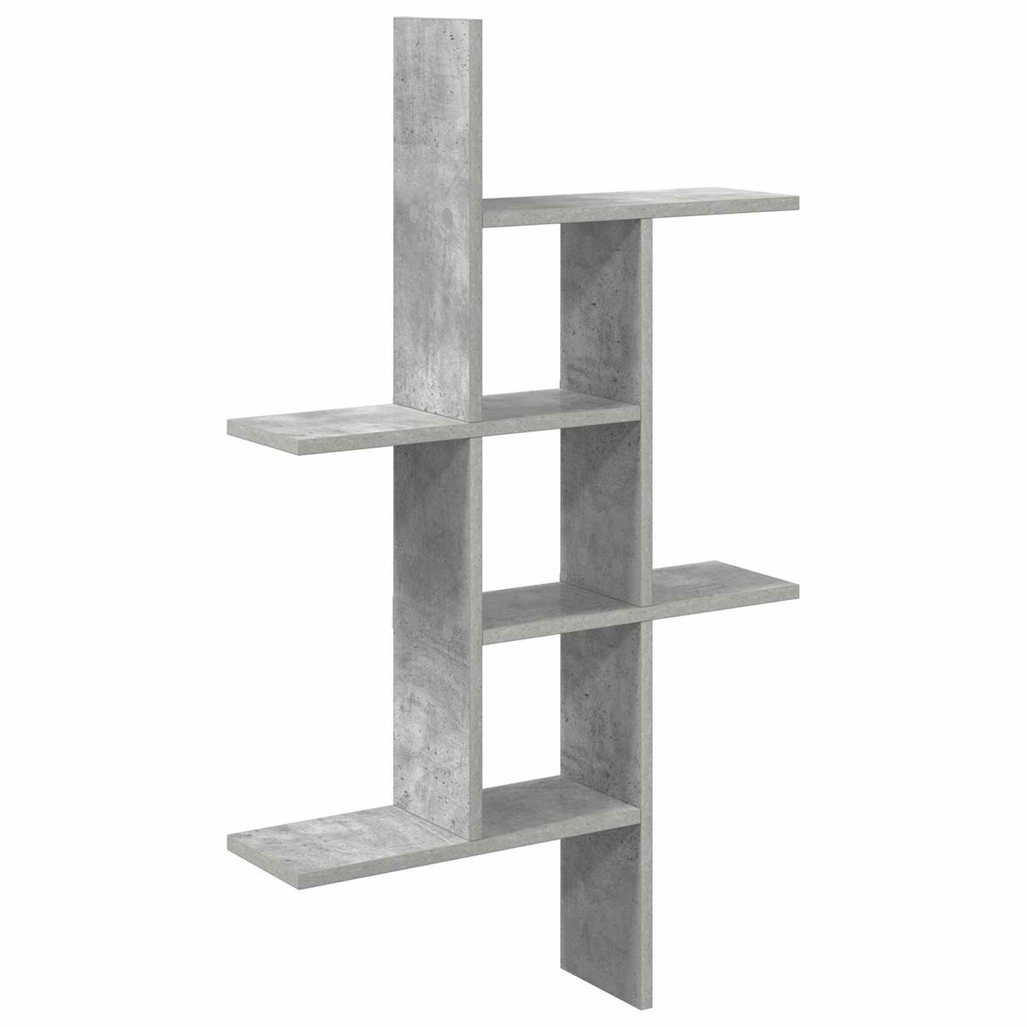 Sieninė lentyna Betono pilka 61 x 15 x 102 cm Apdirbta mediena