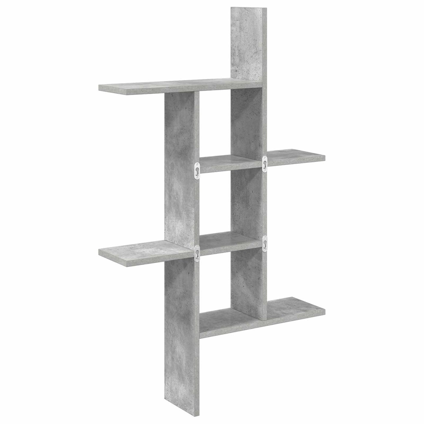 Sieninė lentyna Betono pilka 61 x 15 x 102 cm Apdirbta mediena