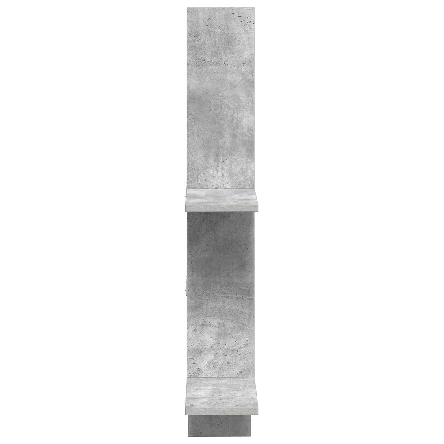 Sieninė lentyna Betono pilka 61 x 15 x 102 cm Apdirbta mediena
