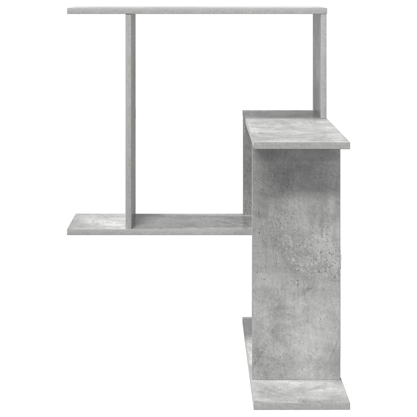 Sieninė lentyna Betono pilka 67 x 67 x 87 cm Apdirbta mediena