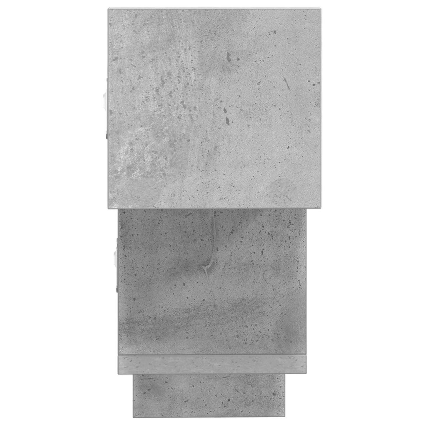 Sieninė lentyna Betono pilka 48 x 15 x 42 cm Apdirbta mediena