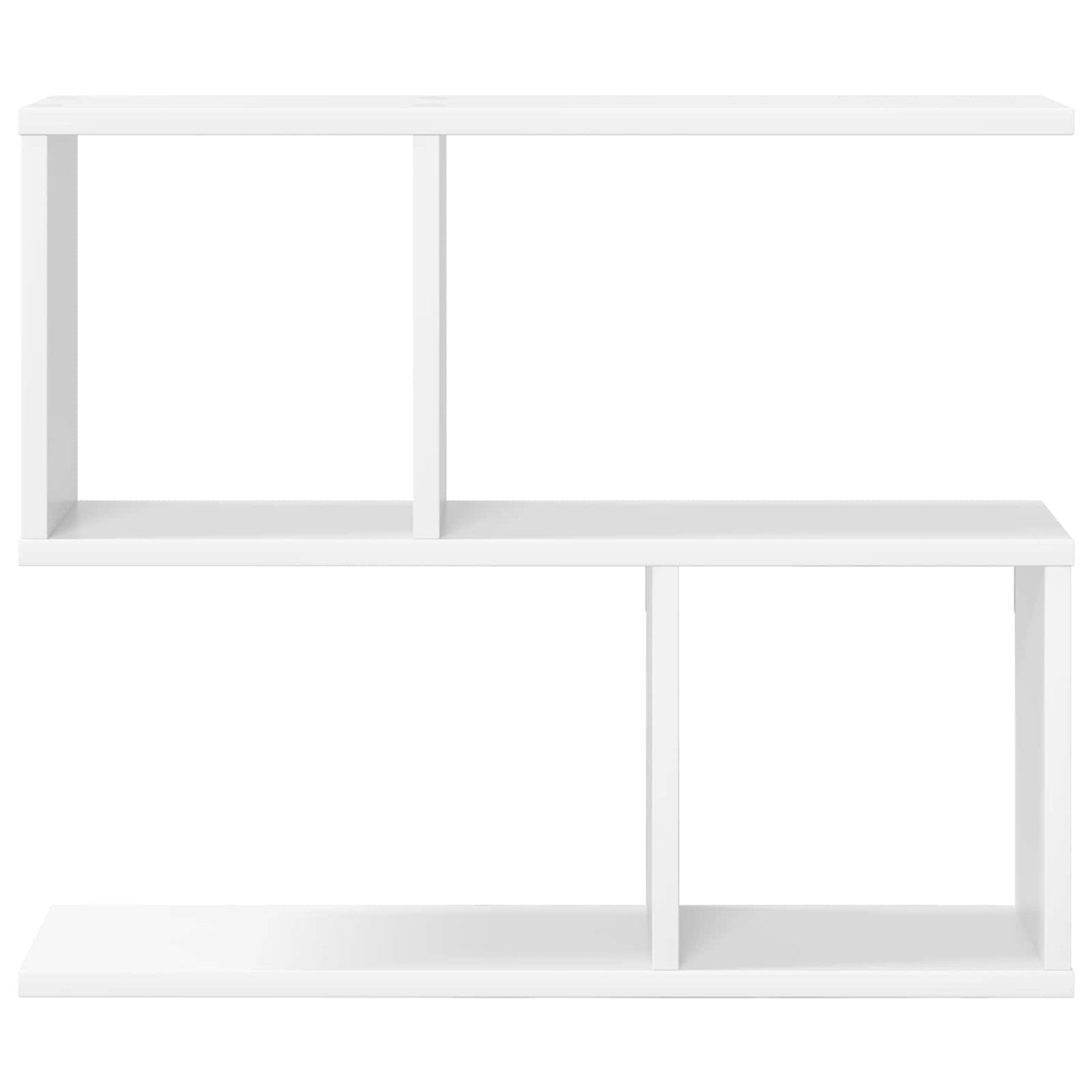 Sieninė lentyna Balta 60 x 12 x 50,5 cm Apdirbta mediena
