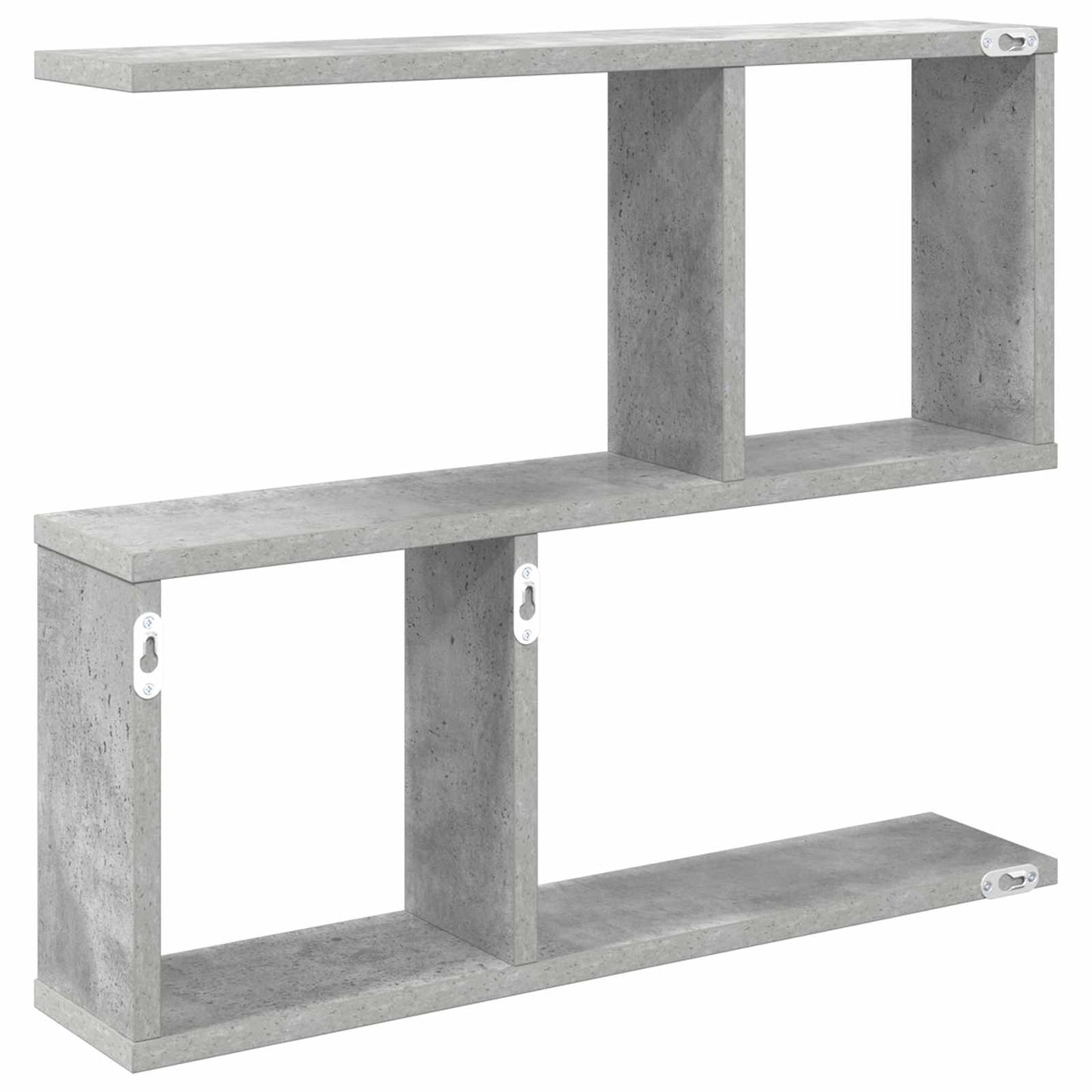 Sieninė lentyna Betono pilka 60 x 12 x 50,5 cm Apdirbta mediena