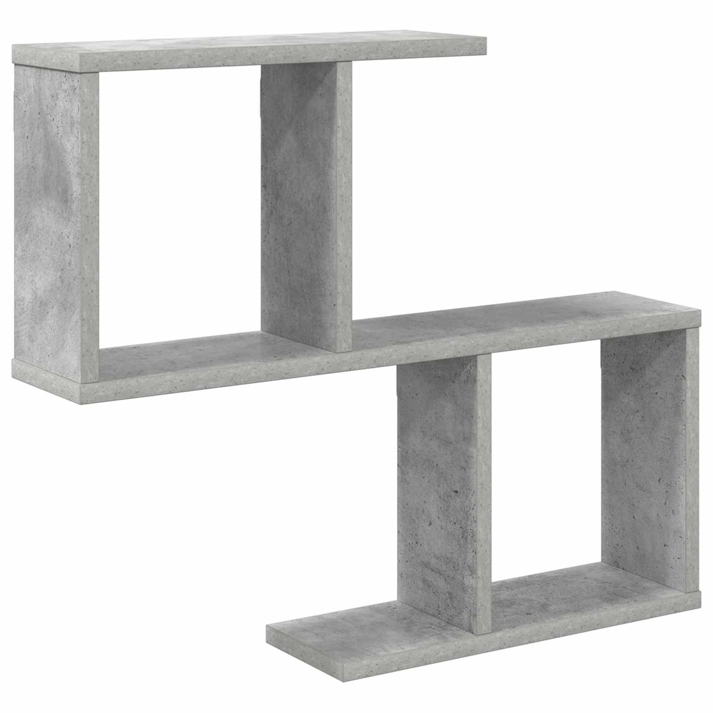 Sieninė lentyna Betono pilka 60 x 12 x 50,5 cm Apdirbta mediena