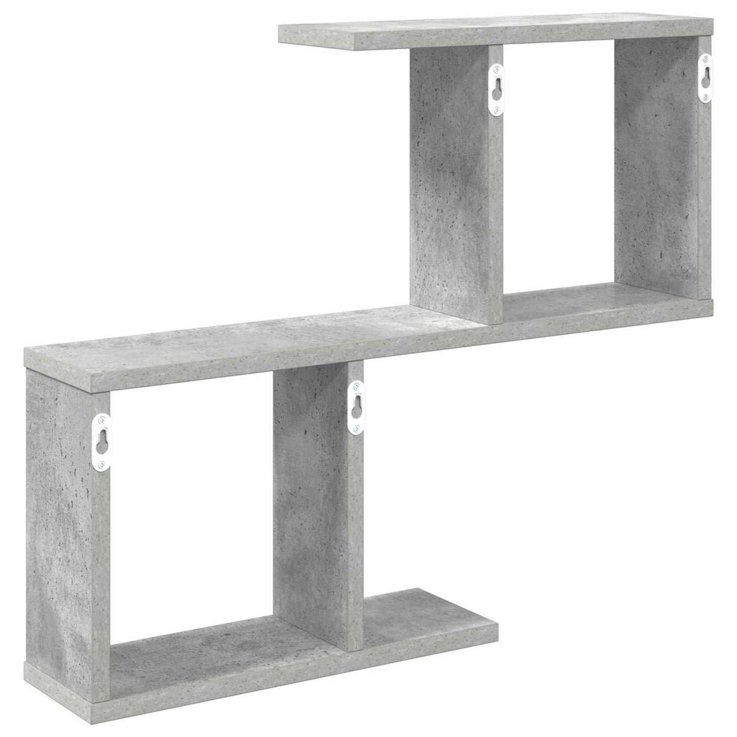 Sieninė lentyna Betono pilka 60 x 12 x 50,5 cm Apdirbta mediena