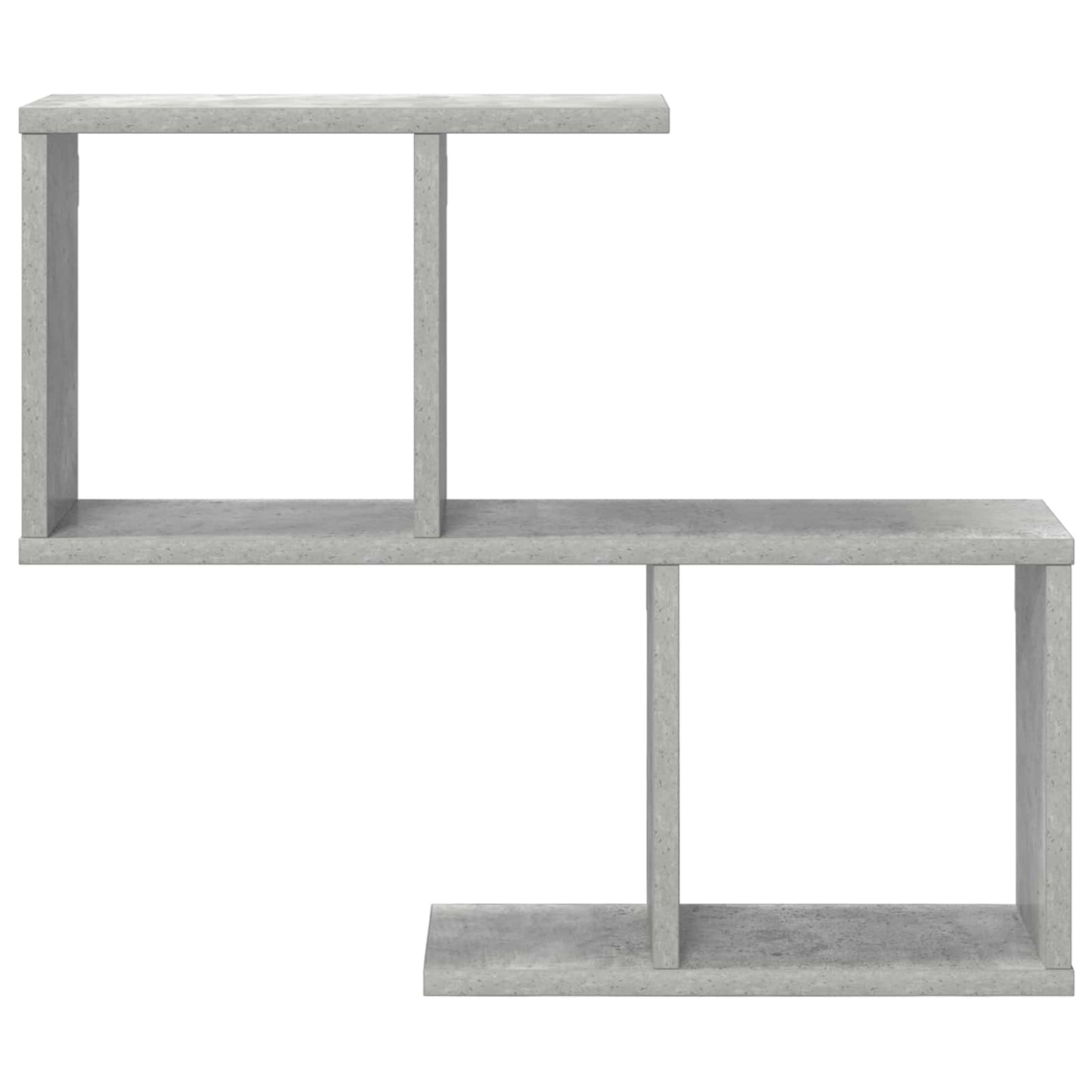 Sieninė lentyna Betono pilka 60 x 12 x 50,5 cm Apdirbta mediena