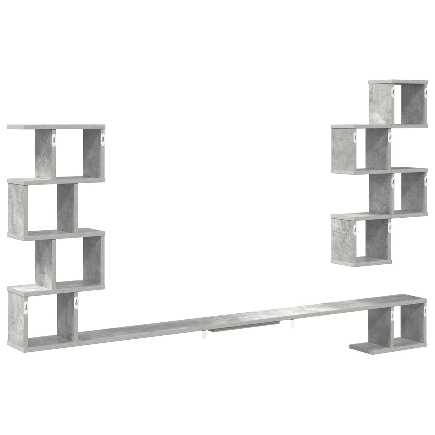 Sieninis televizoriaus stovas Betono pilka 180 x 15 x 94 cm