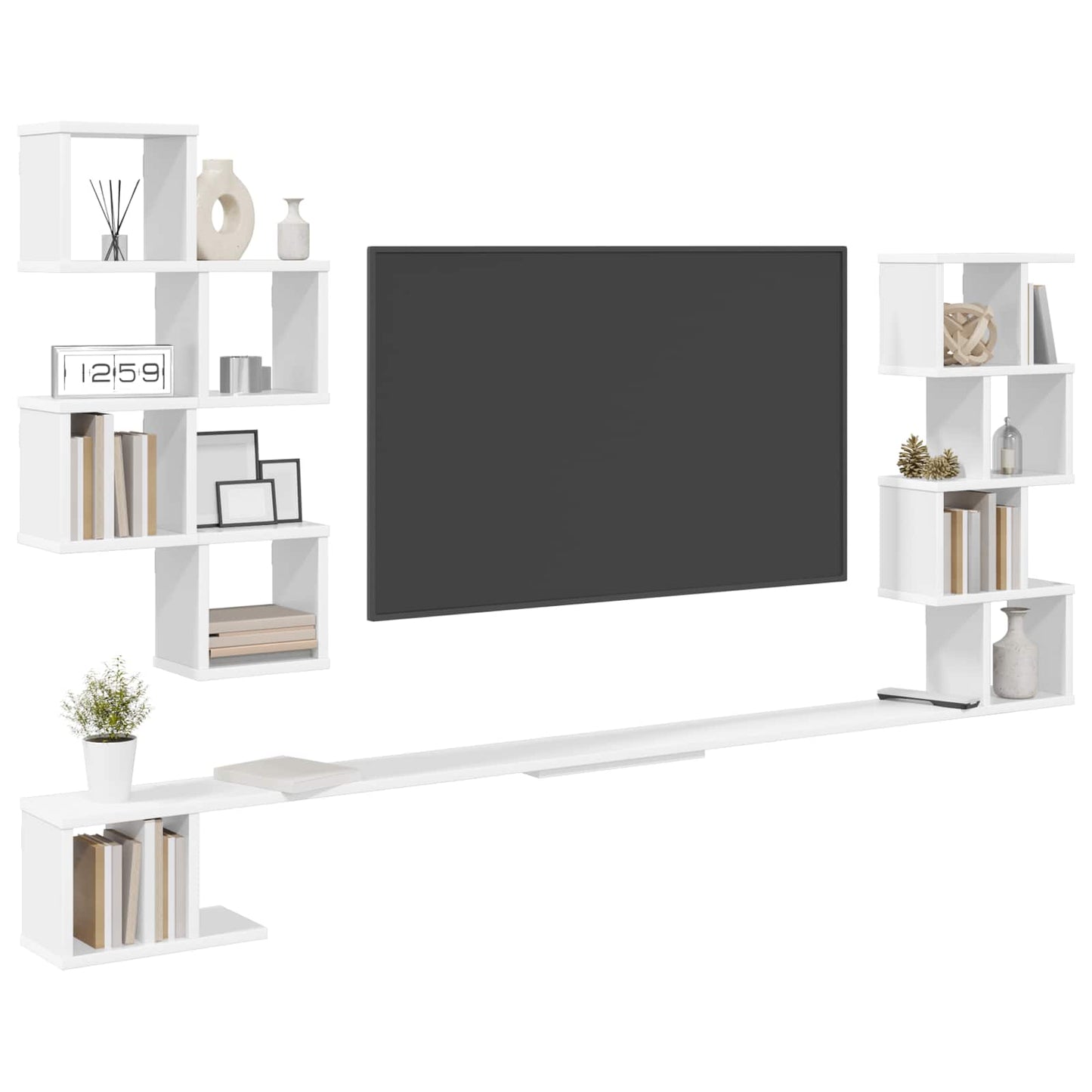 Sieninis televizoriaus stovas Balta 160 x 15 x 94 cm