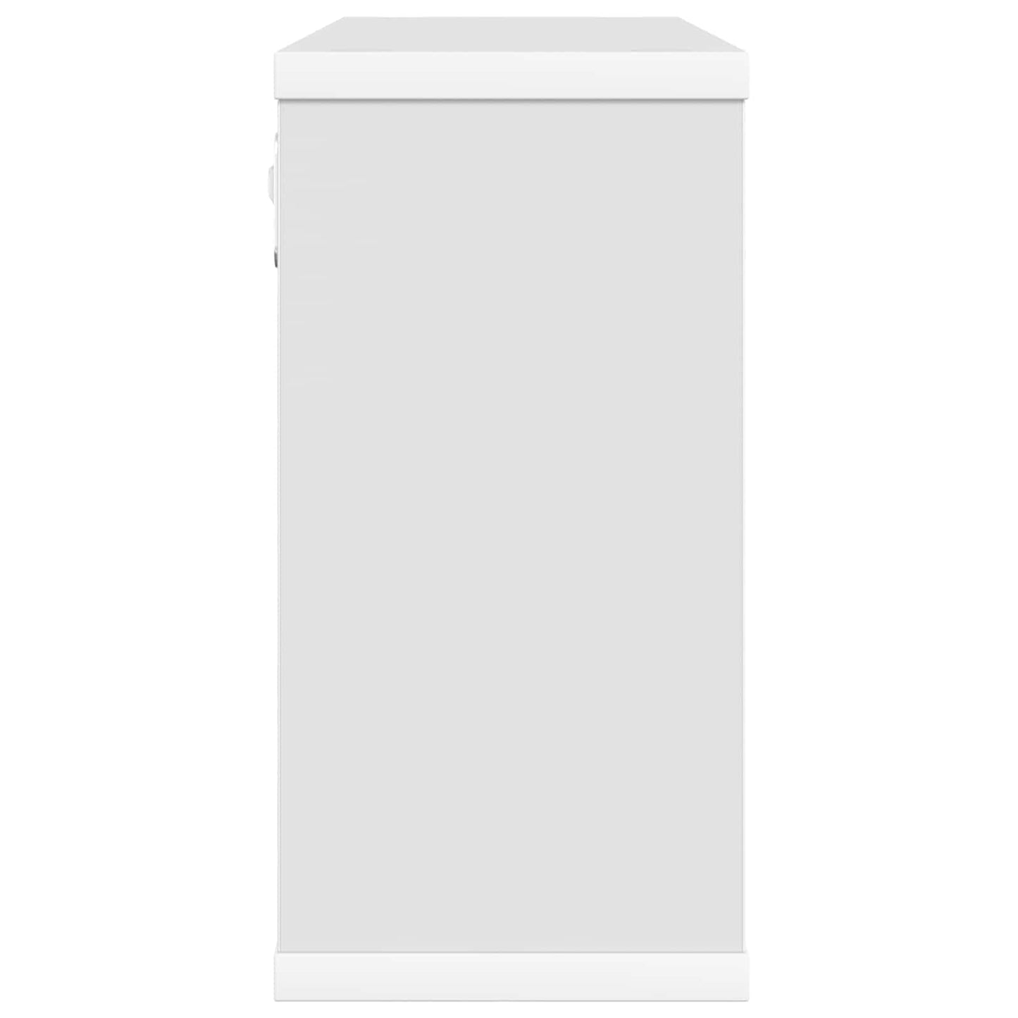 Plaukiojančios lentynos 2 pcs Balta 80 x 15 x 30 cm