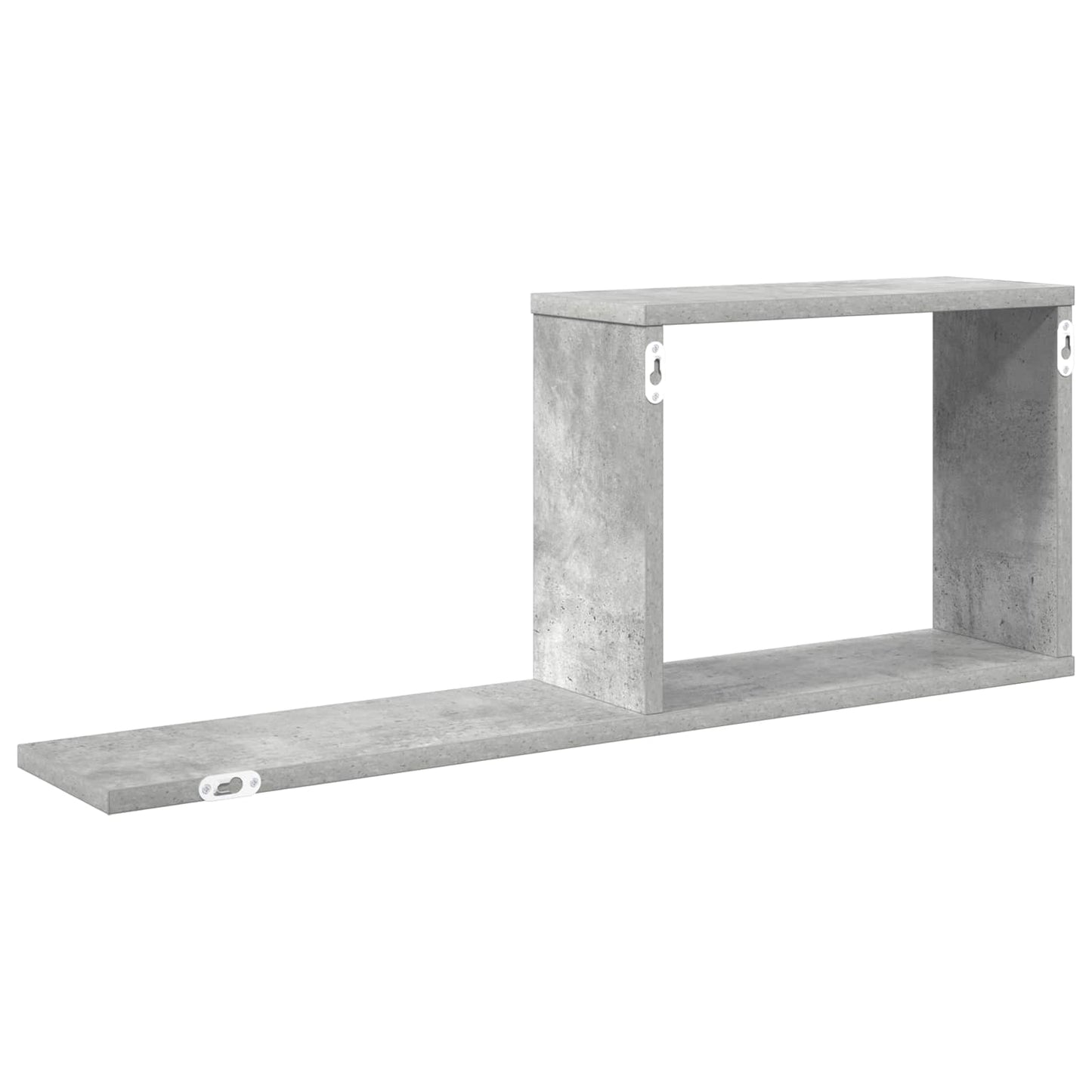 Plaukiojančios lentynos Betono pilka 80 x 15 x 30 cm