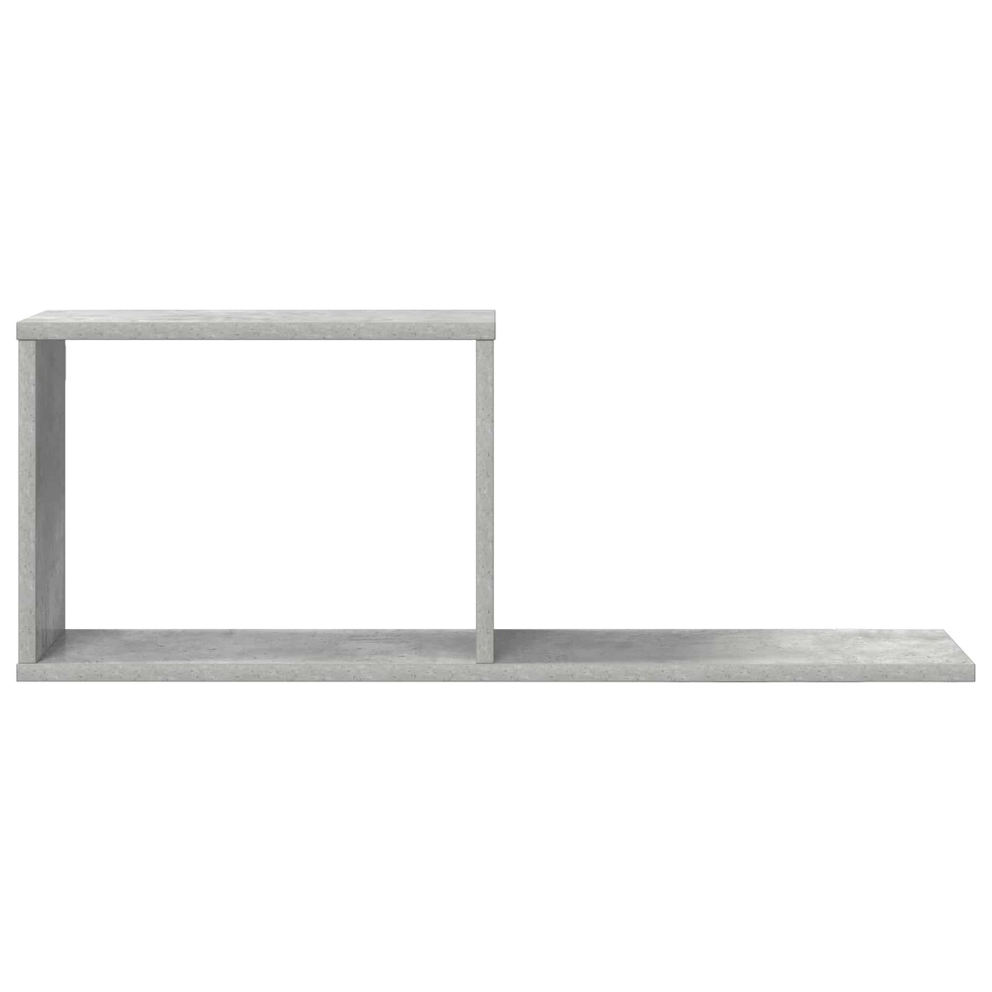 Plaukiojančios lentynos 2 pcs Betono pilka 80 x 15 x 30 cm