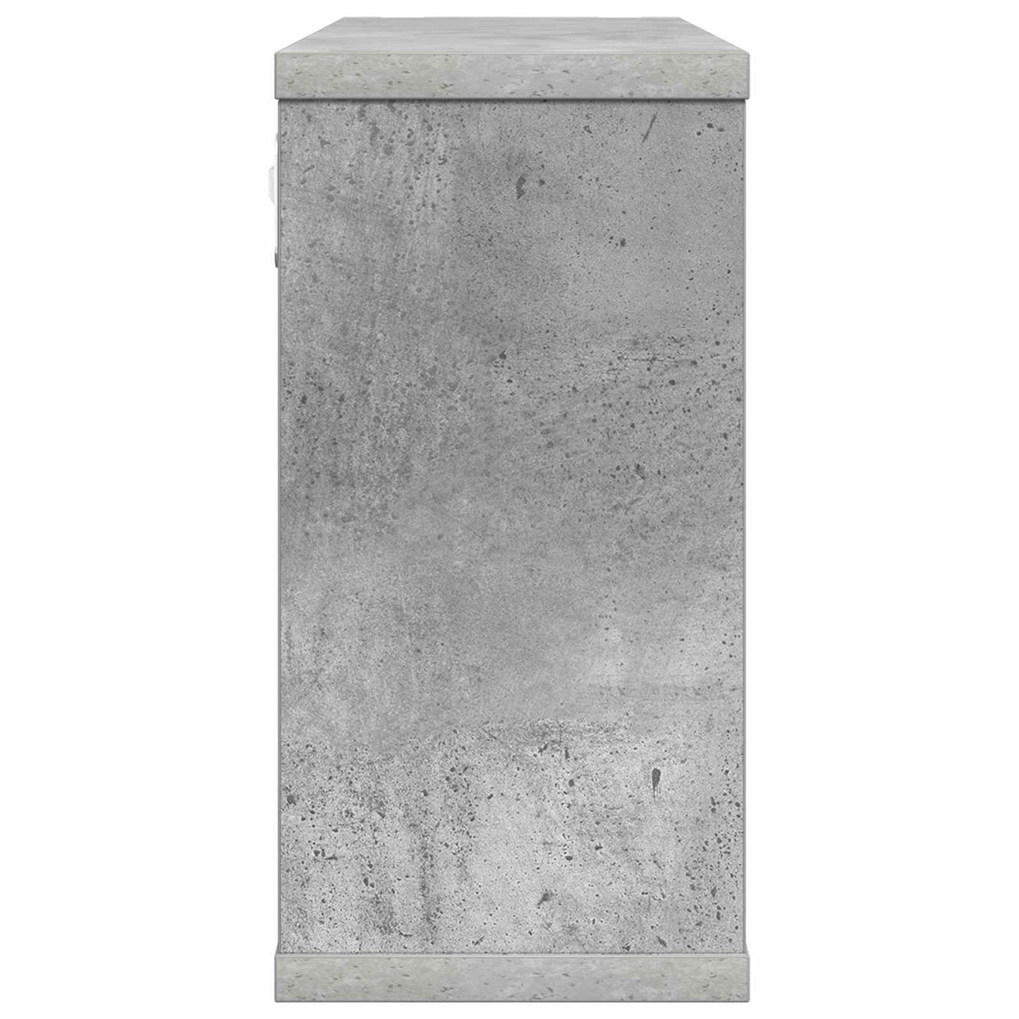 Plaukiojančios lentynos 2 pcs Betono pilka 80 x 15 x 30 cm