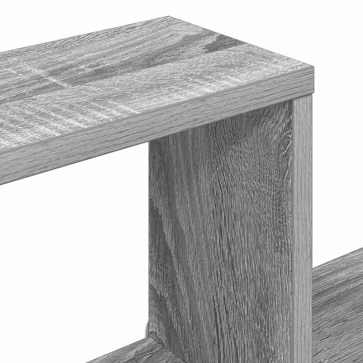Plaukiojančios lentynos 2 pcs Pilka Sonoma 80 x 15 x 30 cm