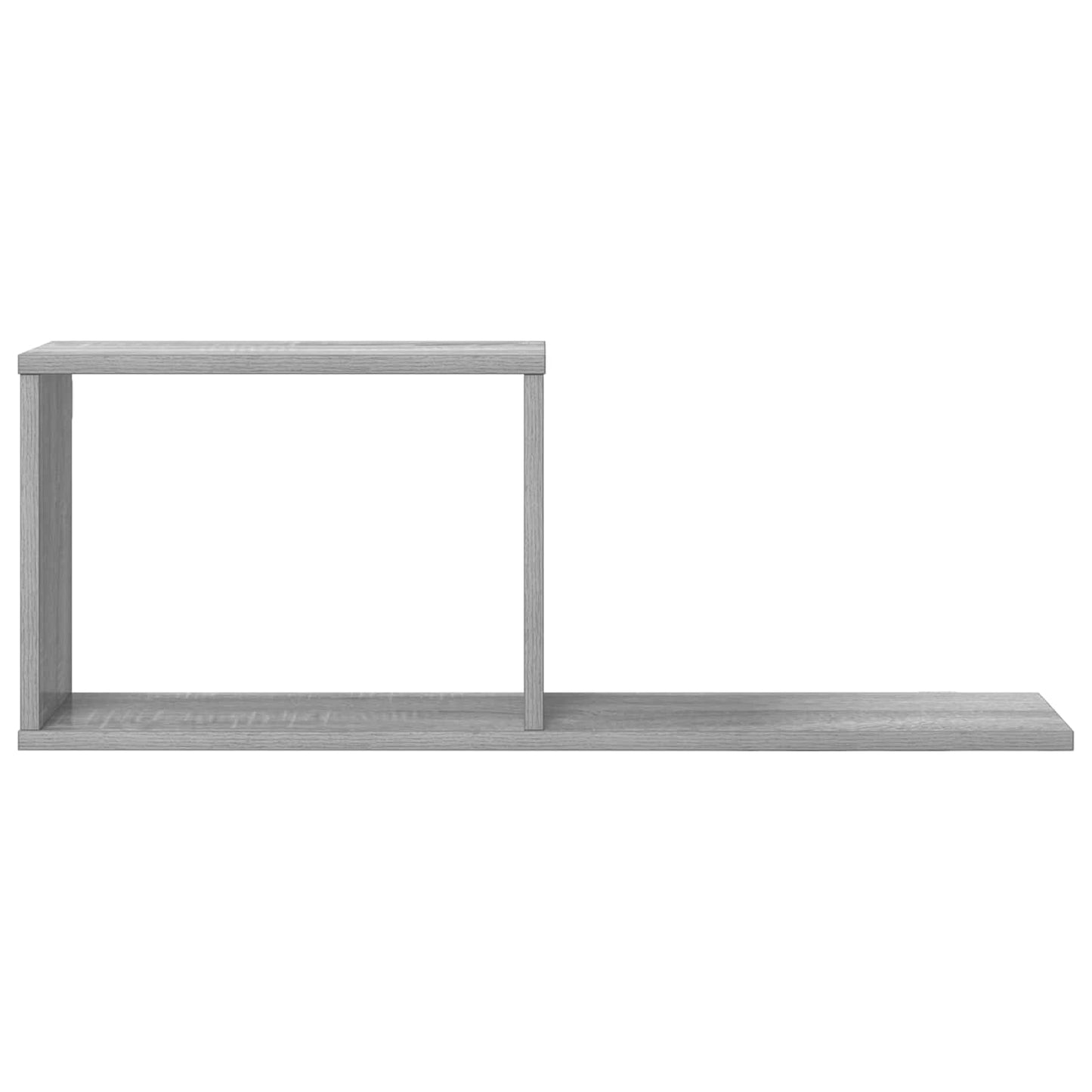 Plaukiojančios lentynos 2 pcs Pilka Sonoma 80 x 15 x 30 cm